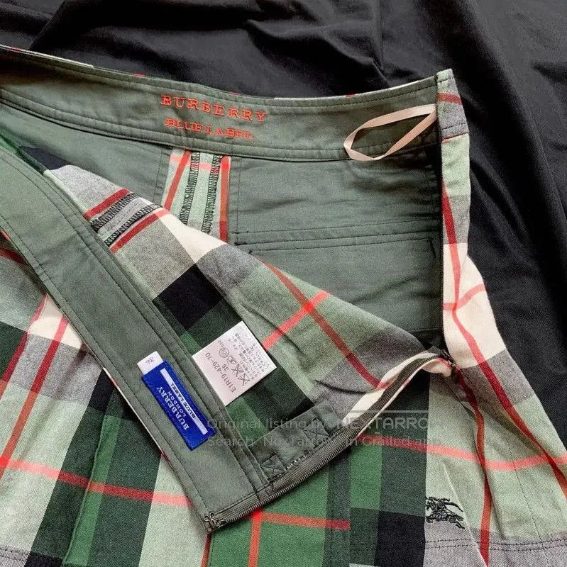 Burberry Burberry Green Plaid Women's Casual Short Pants. Size 23" - 4 Thumbnail