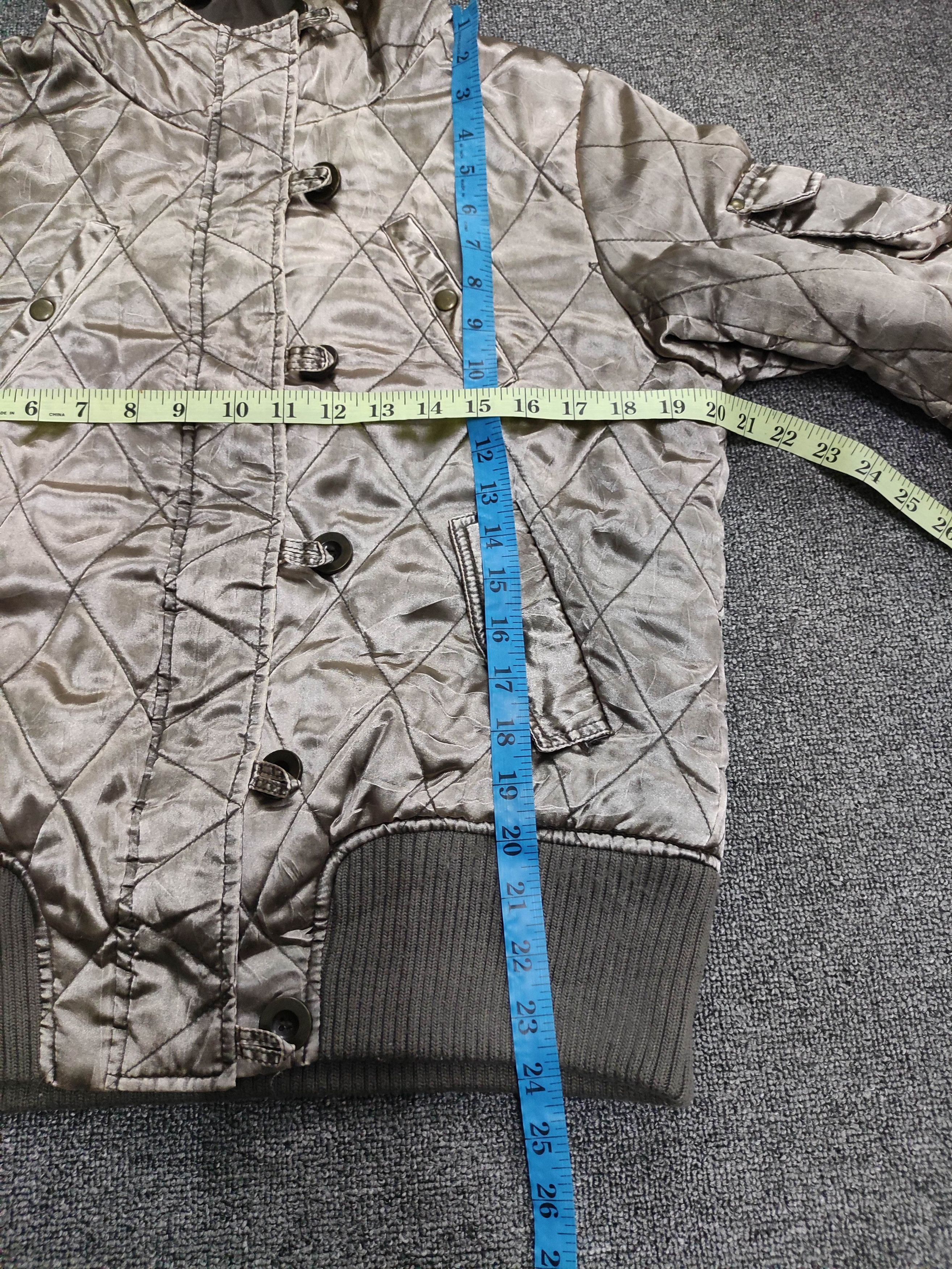 If Six Was Nine Vintage Plymtone Quilted Bomber Style Jacket Hoodie Zipper Size M / US 6-8 / IT 42-44 - 13 Thumbnail