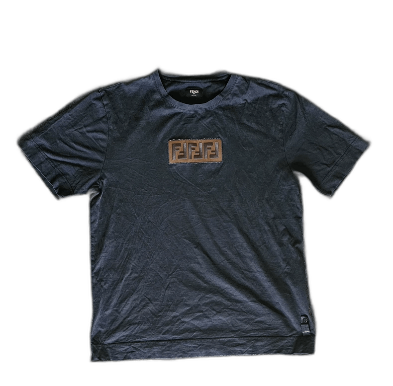 Fendi Fendi Logo TShirt Short Sleeve Black Size US M / EU 48-50 / 2 - 1 Thumbnail