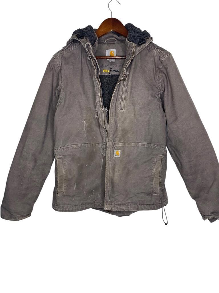 Carhartt Vintage Grey Carhartt Hooded Detroit Jacket Size Women's M Size M / US 6-8 / IT 42-44 - 1 Thumbnail
