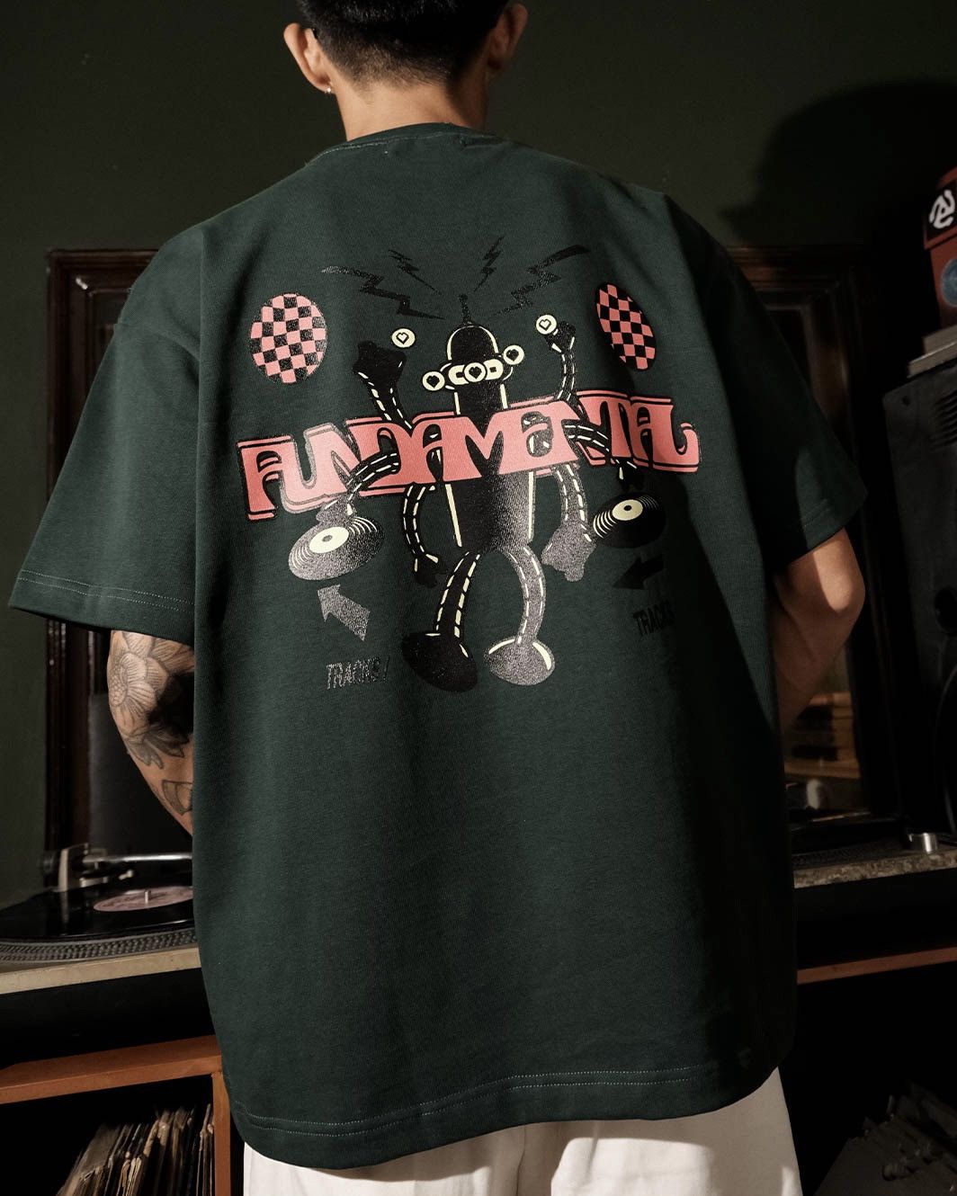 Fundamental Faded Love Circuit Boxyfit Tshirt 350GSM