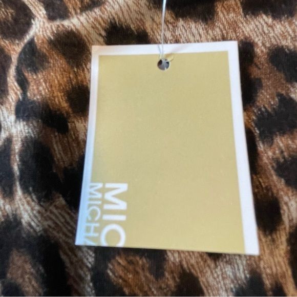 Michael Kors 𝅺Michael Kors Leopard Animal Print Top Lace Shoulders Women Size XS / US 0-2 / IT 36-38 - 12 Thumbnail