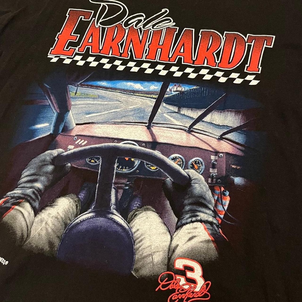Nutmeg RARE 90s Dale Earnhardt Nutmeg black racing tee Size US L / EU 52-54 / 3 - 3 Thumbnail
