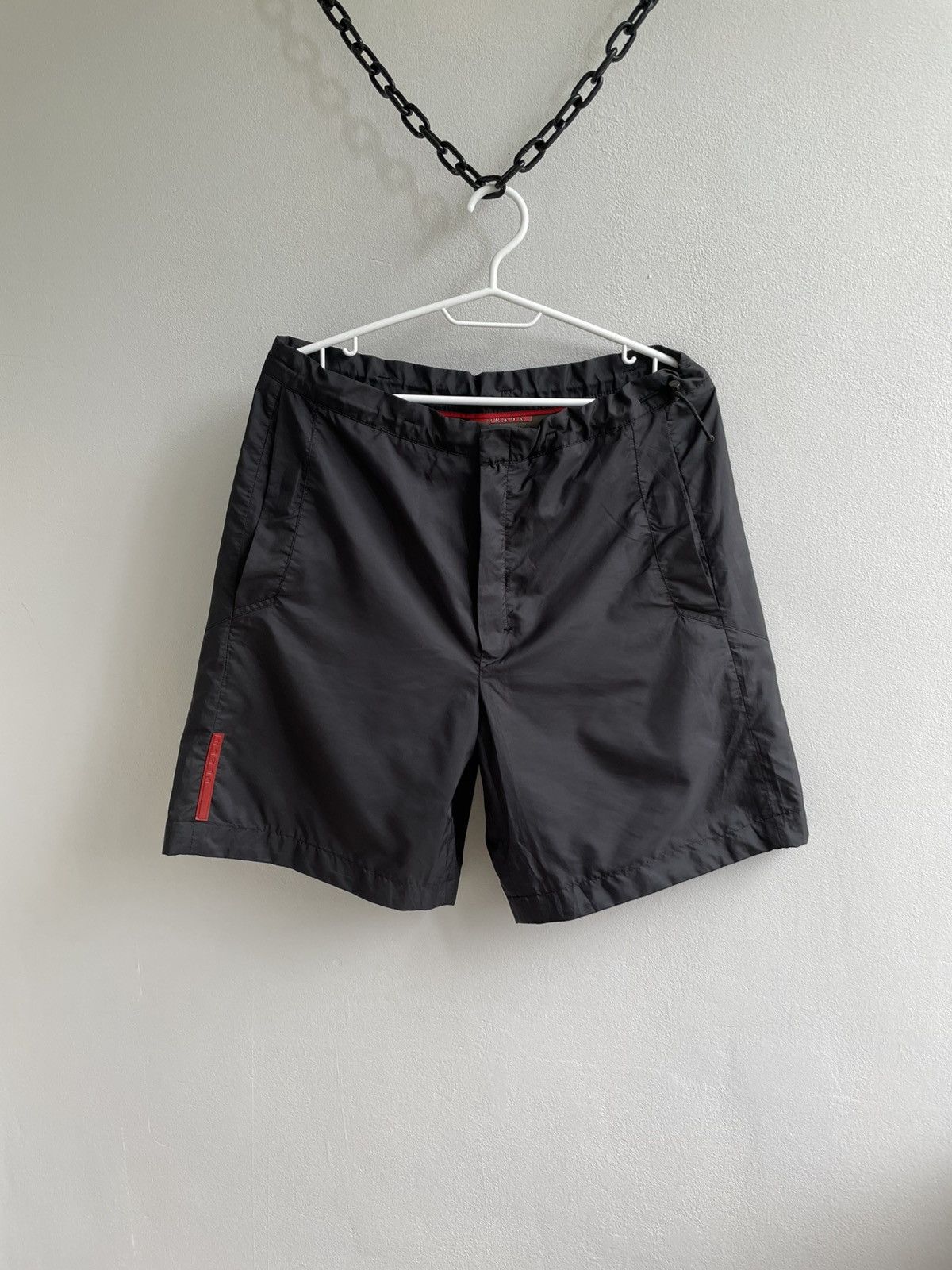 Prada Prada Red Tab Nylon Shorts Cropped Breeches Custom Size US 32 / EU 48 - 1 Thumbnail
