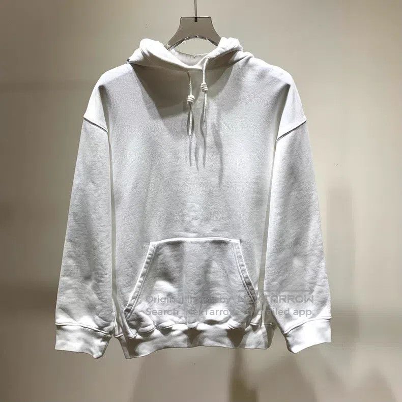 Balenciaga Balenciaga Logo print white loose hooded sweatshirt Size US XS / EU 42 / 0 - 1 Thumbnail