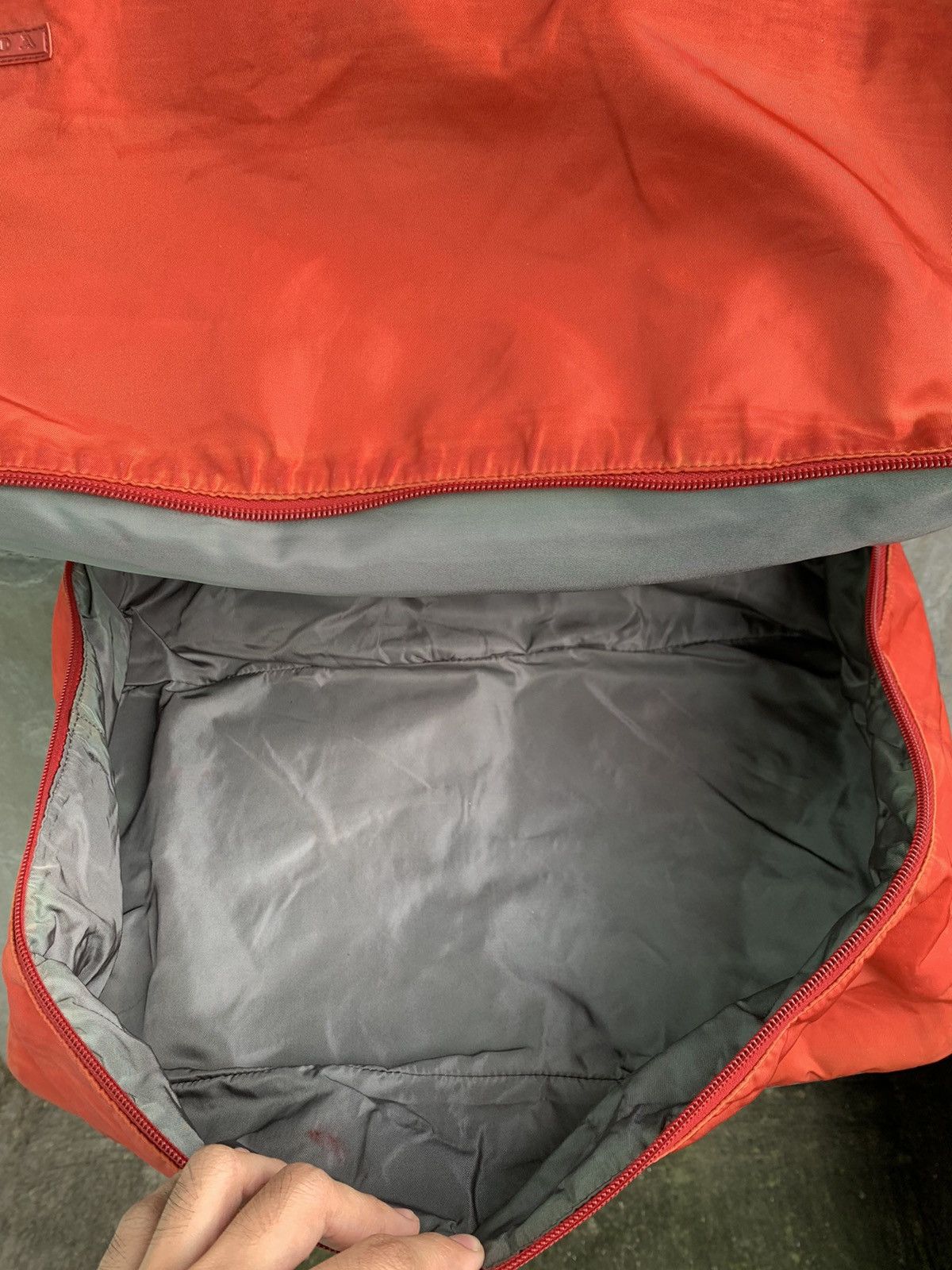 Prada Sport Red Nylon Duffle Bag Size ONE SIZE - 10 Thumbnail