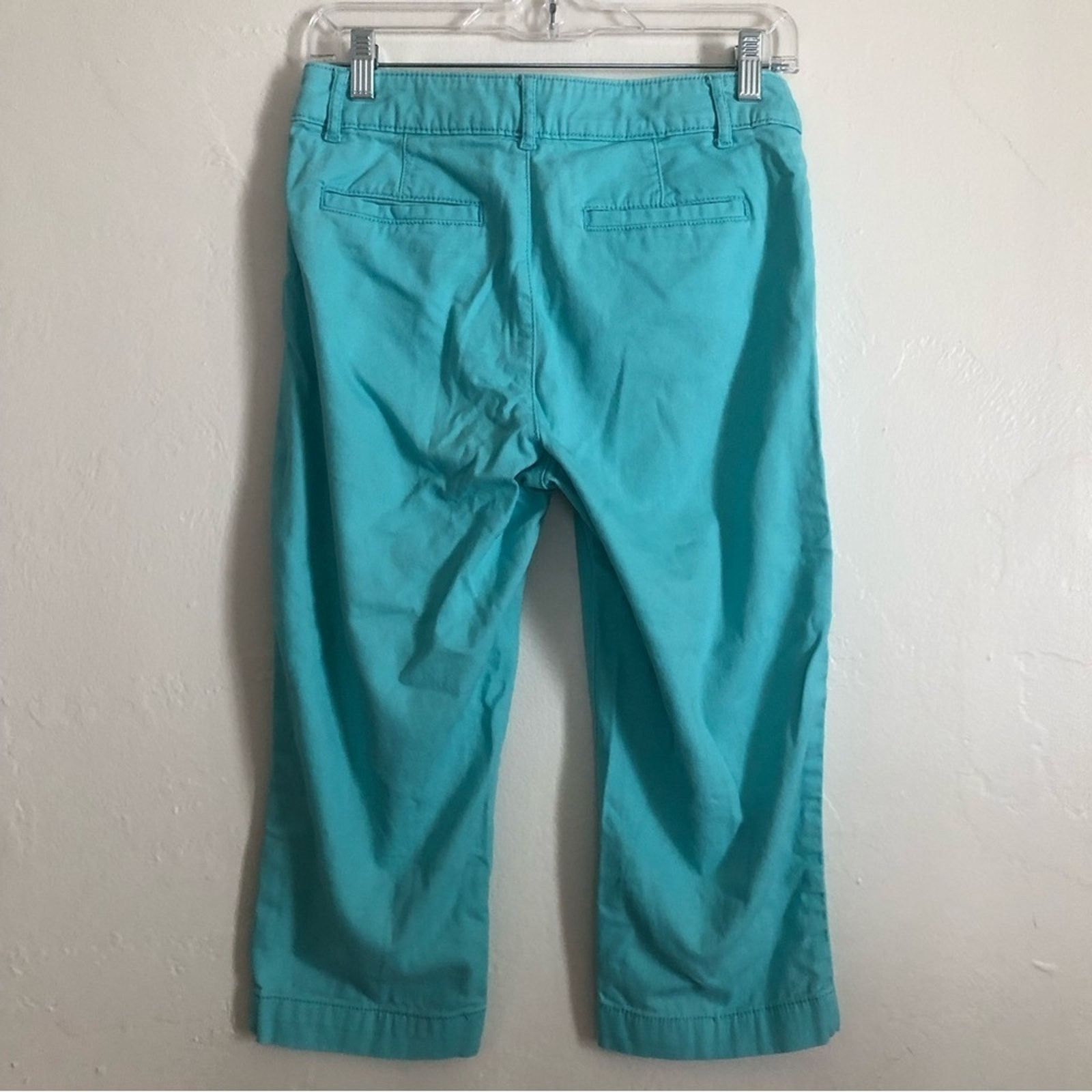 St. Johns Bay St Johns Bay Aqua Sail Turquoise Blue Cropped Capri Pants Size 27" / US 4 / IT 40 - 4 Thumbnail
