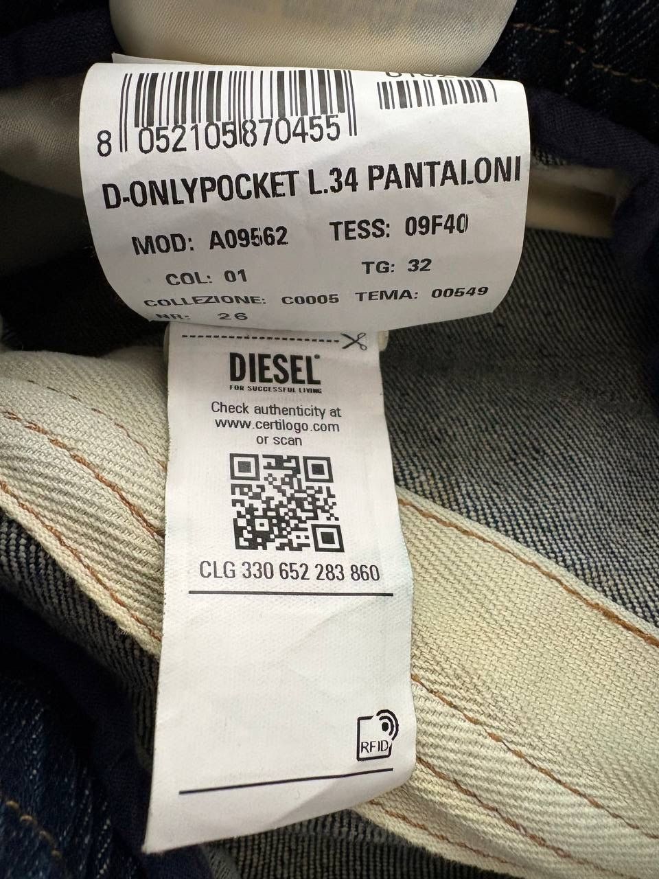 Diesel Runway SS23 Diesel D-Onlypocket Cargo Jeans Size 32 Size US 32 / EU 48 - 11 Thumbnail