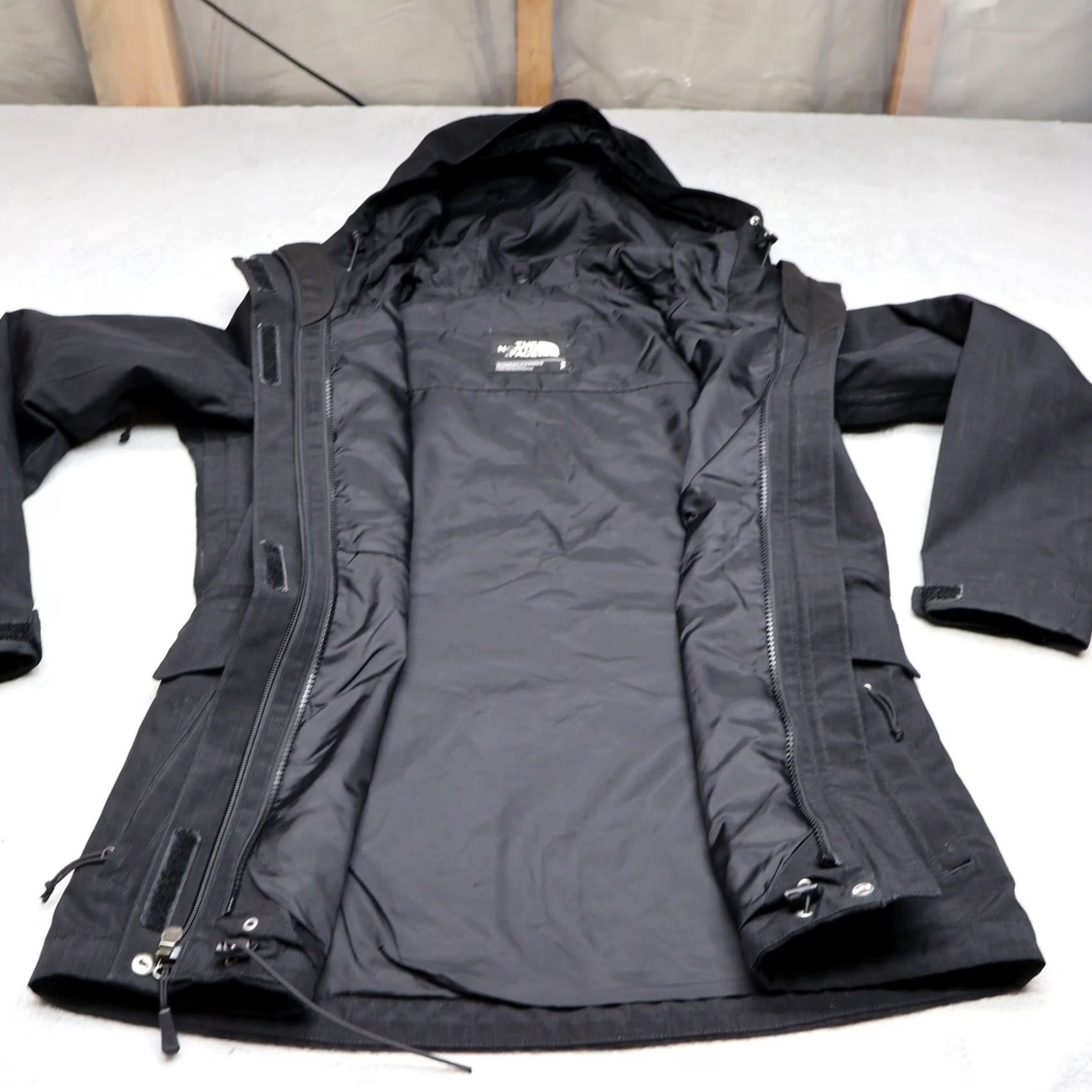 The North Face The North Face Jacket Women S Black Waterproof Full Zip Hooded 3in1 Shell Spring Fall Windbreaker Travel Casual Size S / US 4 / IT 40 - 6 Thumbnail