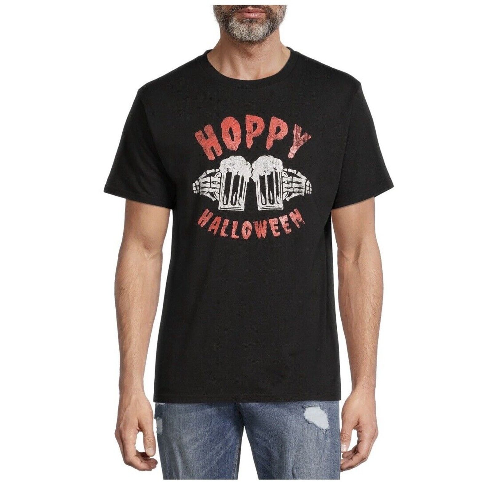 Other Way to Celebrate Men's Hoppy Halloween Graphic T-shirt Black Size US M / EU 48-50 / 2 - 1 Thumbnail