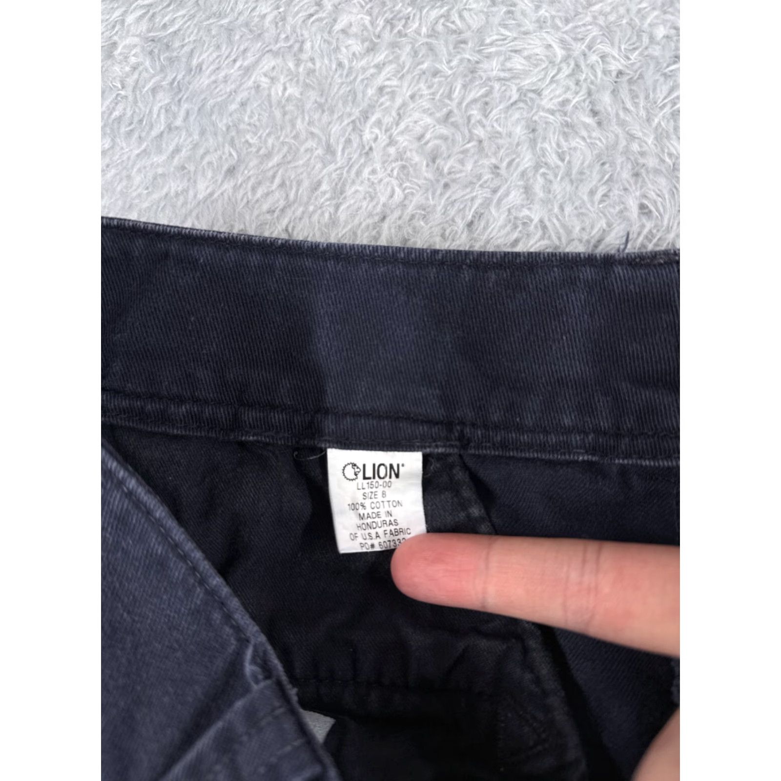 Vintage Lion Pants Womens 8 Blue 100% Cotton Twill Work Pants Uniform Pockets 29x29 Size 30" / US 8 / IT 44 - 6 Thumbnail
