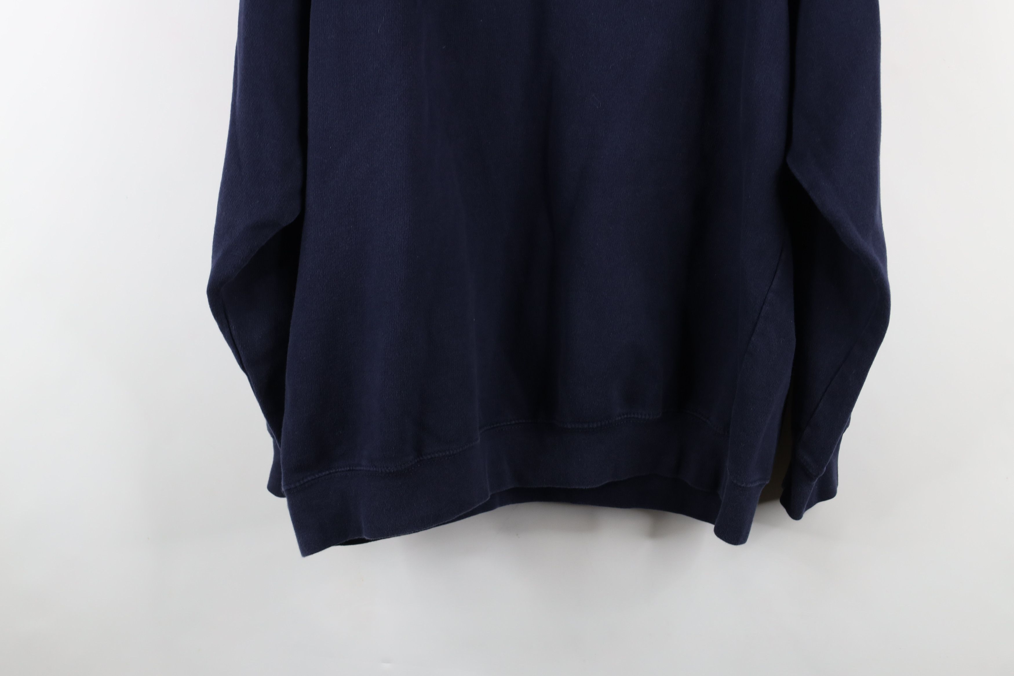 Oakley × Vintage Vintage Y2K Oakley Spell Out Hoodie Sweatshirt Navy Blue Size US XL / EU 56 / 4 - 15 Thumbnail