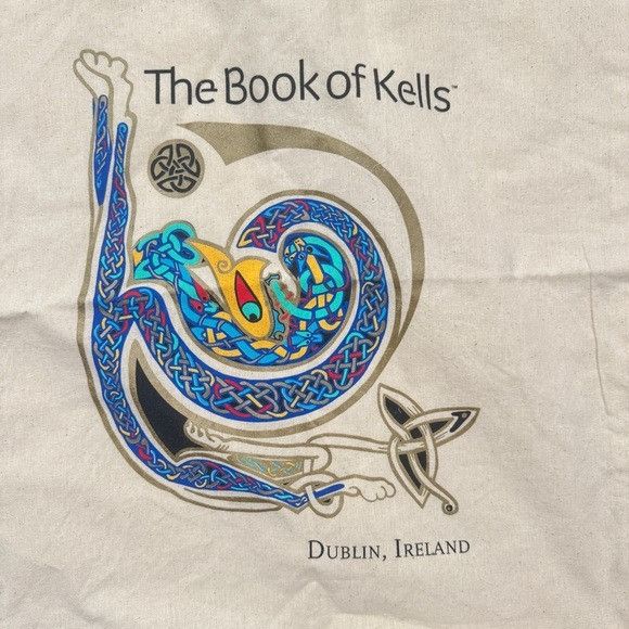 Other The Book of Kells Dublin Ireland Canvas Tote Bag Size ONE SIZE - 2 Thumbnail