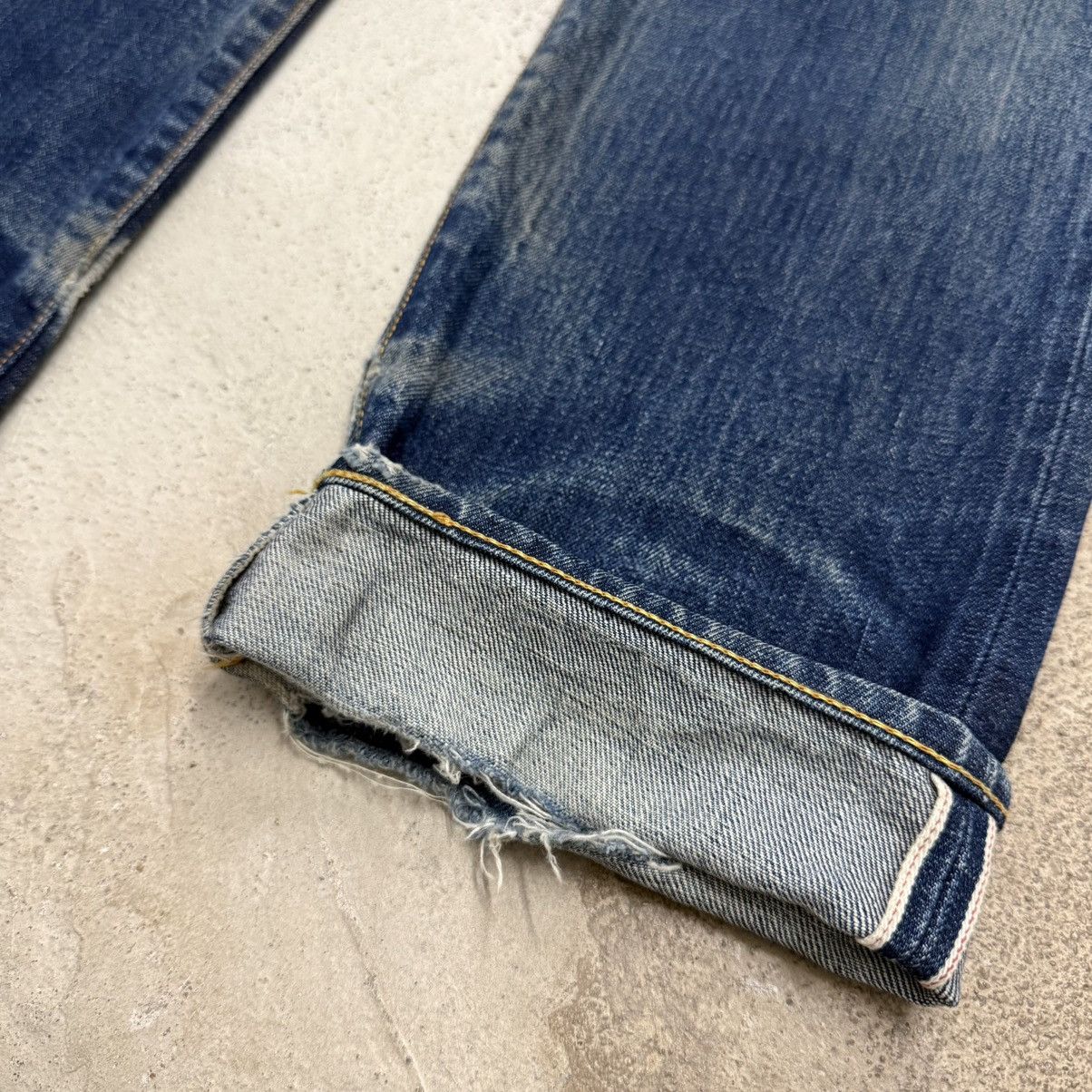 Japanese Brand Chikiriya Selvedge Chainstitch Mudwash Japanese Denim Size US 30 / EU 46 - 3 Thumbnail