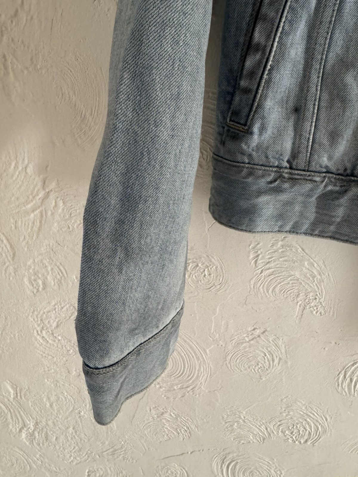Hedi Slimane × Saint Laurent Paris Saint Laurent Distressed Denim Jacket Size US S / EU 44-46 / 1 - 3 Thumbnail