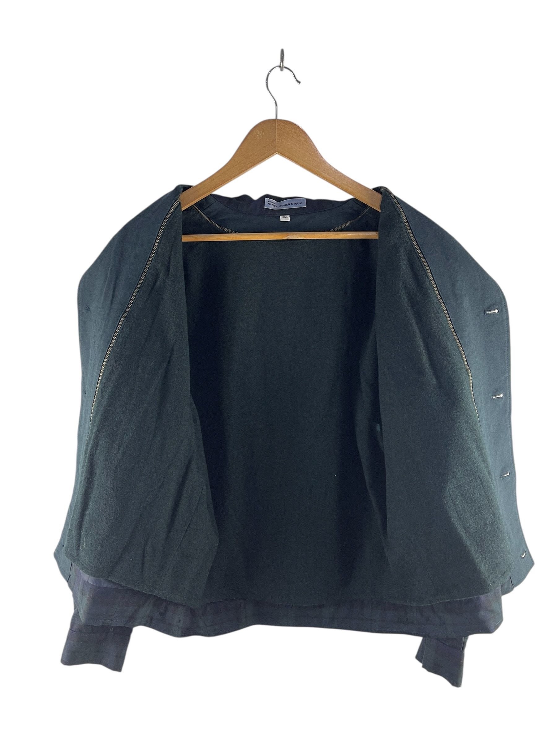 Issey Miyake Vintage Miyake Design Studio Plaid Blouson Jacket Size L / US 10 / IT 46 - 3 Thumbnail