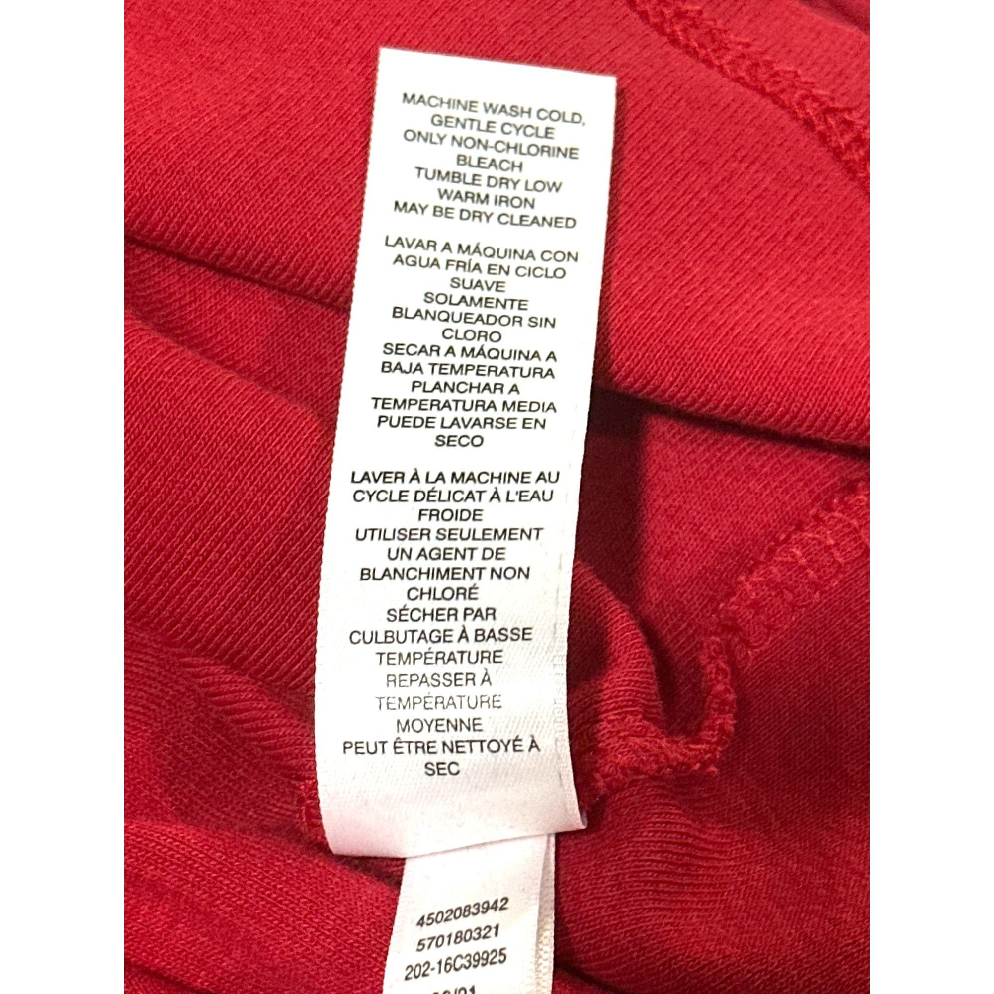 Chicos Chicos Red Long Sleeve Tee Classic Soft Stretch Casual Top S Size L / US 10 / IT 46 - 7 Thumbnail
