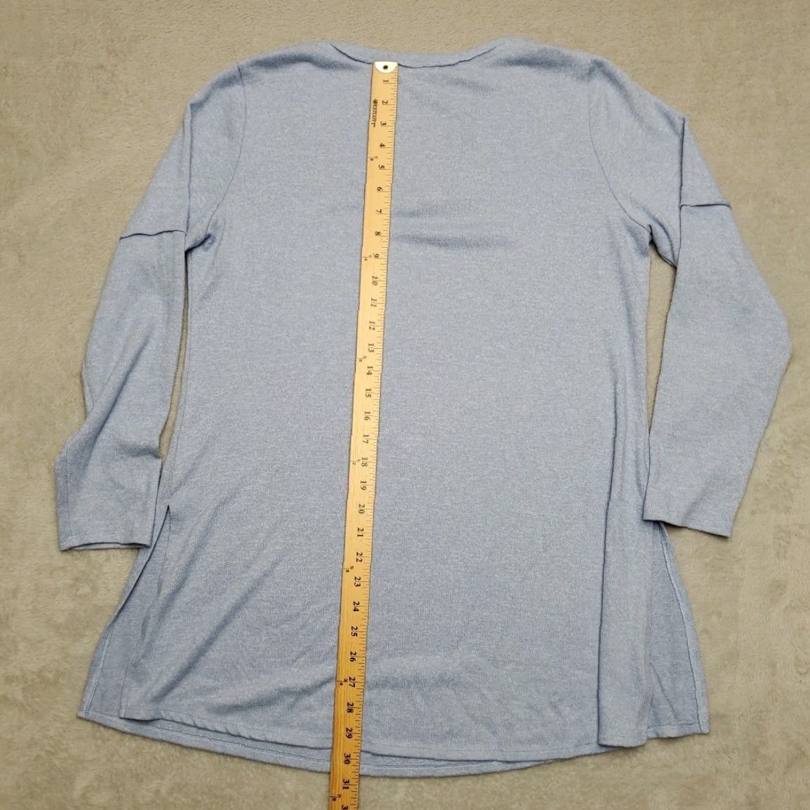 Soft Surroundings Soft Surroundings Tunic White? Blue 3/4 Sleeve V-Neck Pullover Top Womens L Blue Tunic Pullover Casual 3/4 Sleeve Womens L Size L / US 10 / IT 46 - 7 Thumbnail