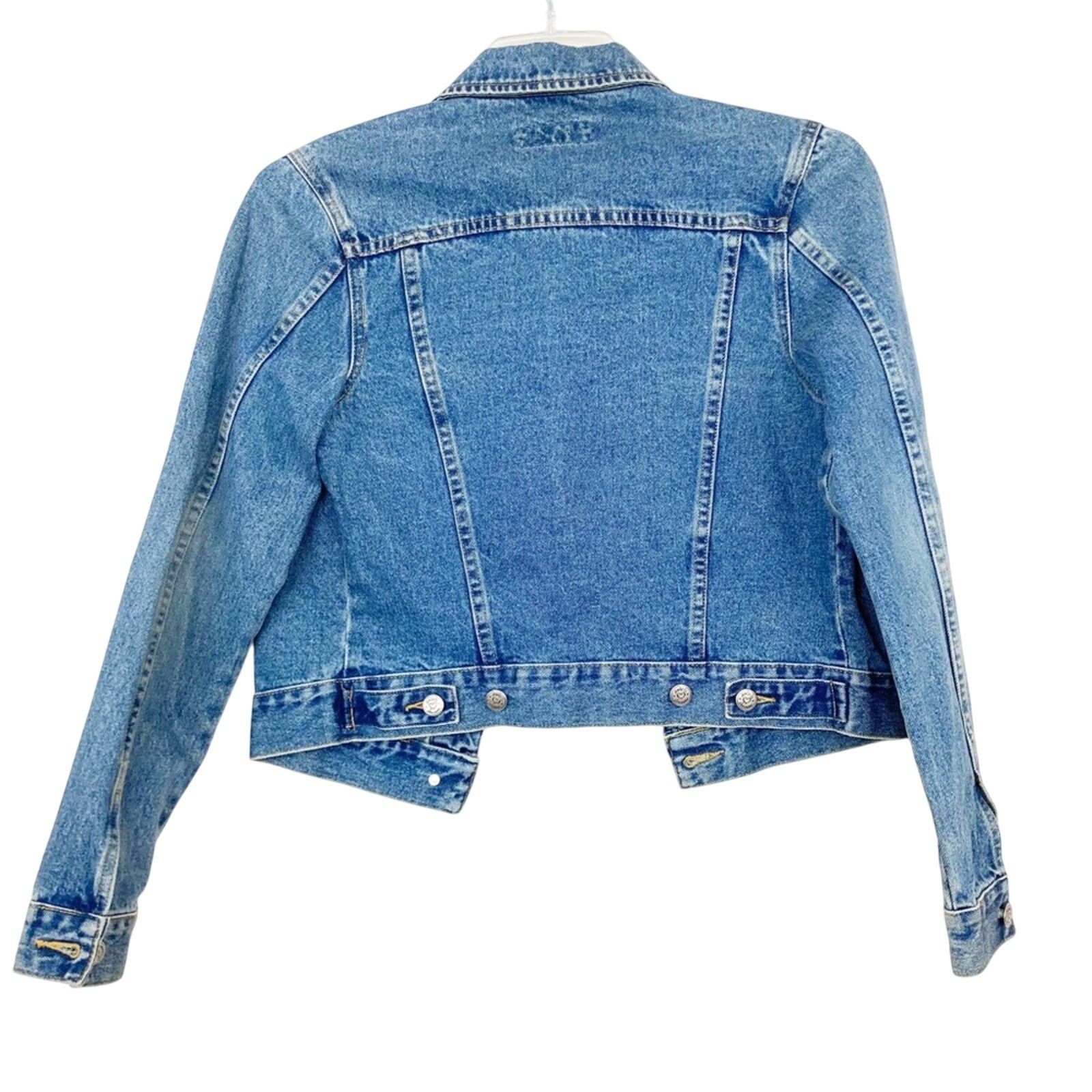 Vintage Vintage 90s Angel Denim Jean Jacket Size M / US 6-8 / IT 42-44 - 4 Thumbnail