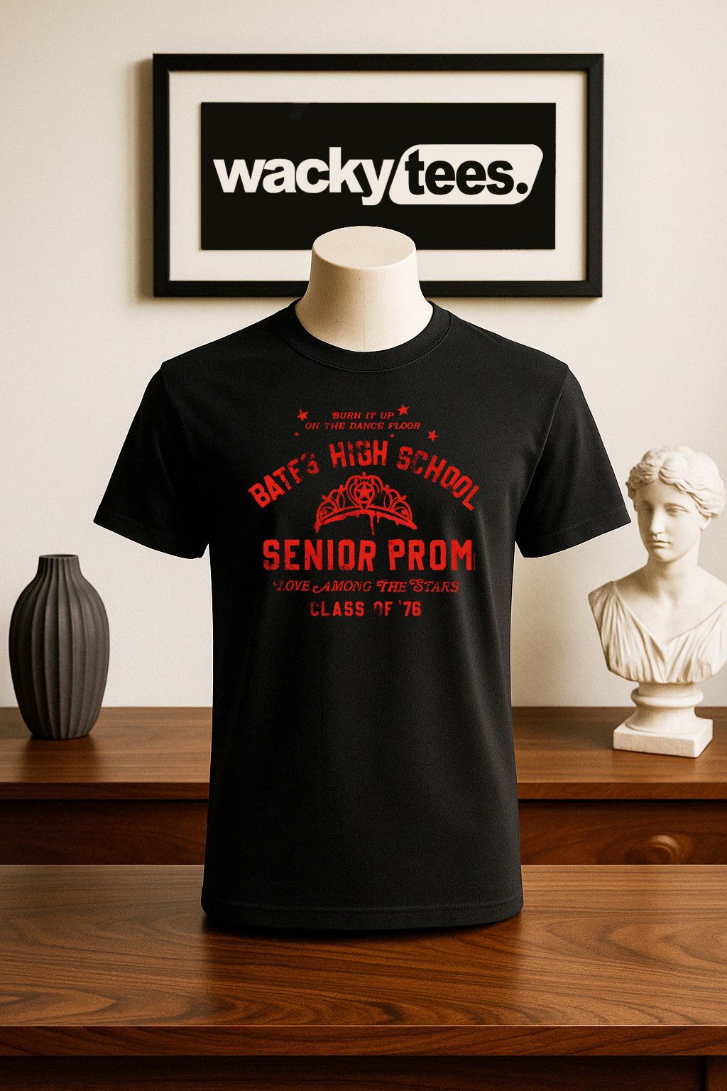 Other Carrie Class of 1976 Bates High School Senior Prom Tee Shirt Size US L / EU 52-54 / 3 - 1 Thumbnail