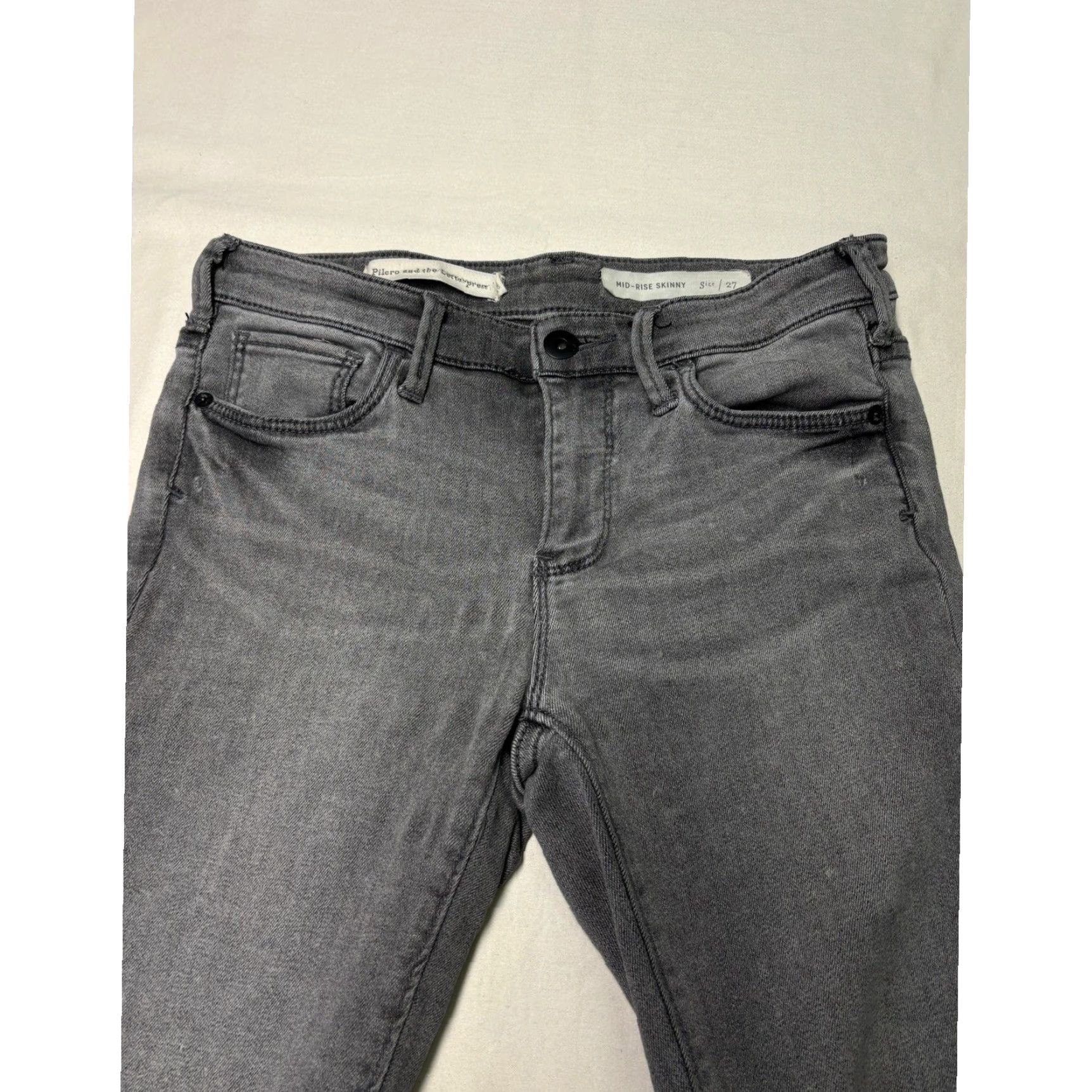 Vintage VINTAGE Pilcro And The Letterpress Mid Rise Skinny Jeans Women's 28X28 Grey Wash Denim Size 28" / US 6 / IT 42 - 2 Thumbnail