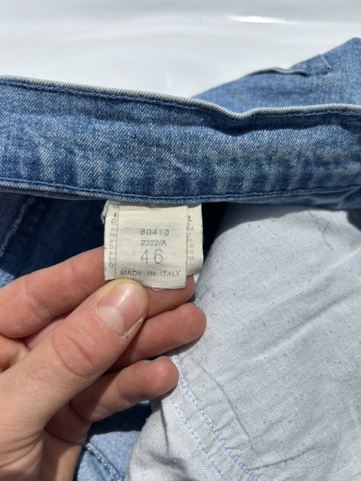 Other Vintage Fade Out Short Denim Jeans Made in Italy Size 46 EU Size US 36 / EU 52 - 7 Thumbnail