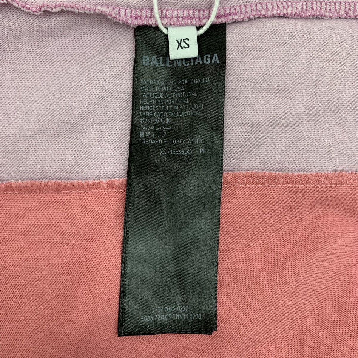 Burberry Balenciaga Color-blocked Logo Short Sleeve T-shirt K26WX Size XS / US 0-2 / IT 36-38 - 6 Thumbnail