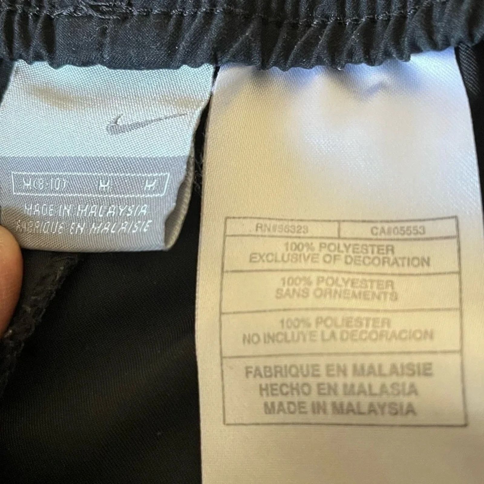 Nike Nike black and white athletic pants, size Medium. Size US 30 / EU 46 - 4 Thumbnail