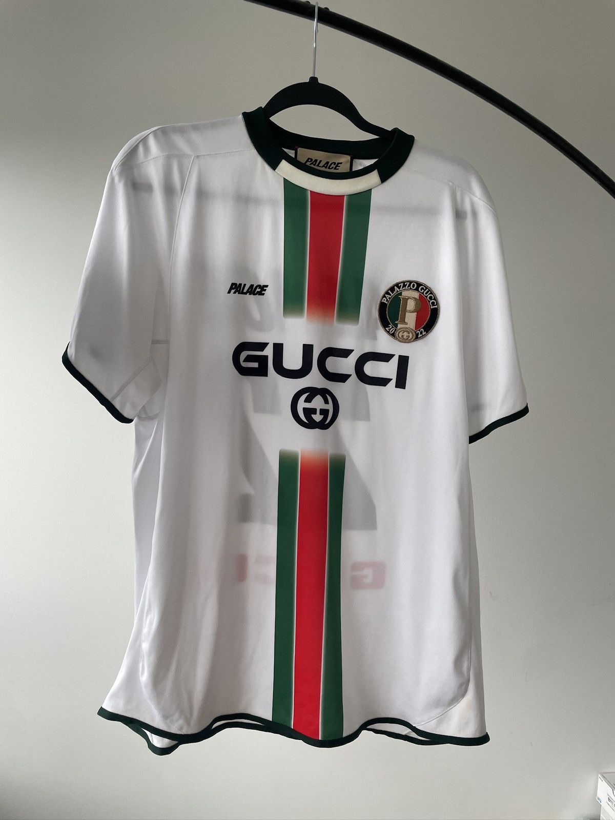 Gucci × Palace Gucci X Palace Strawberry Print Jersey | Grailed