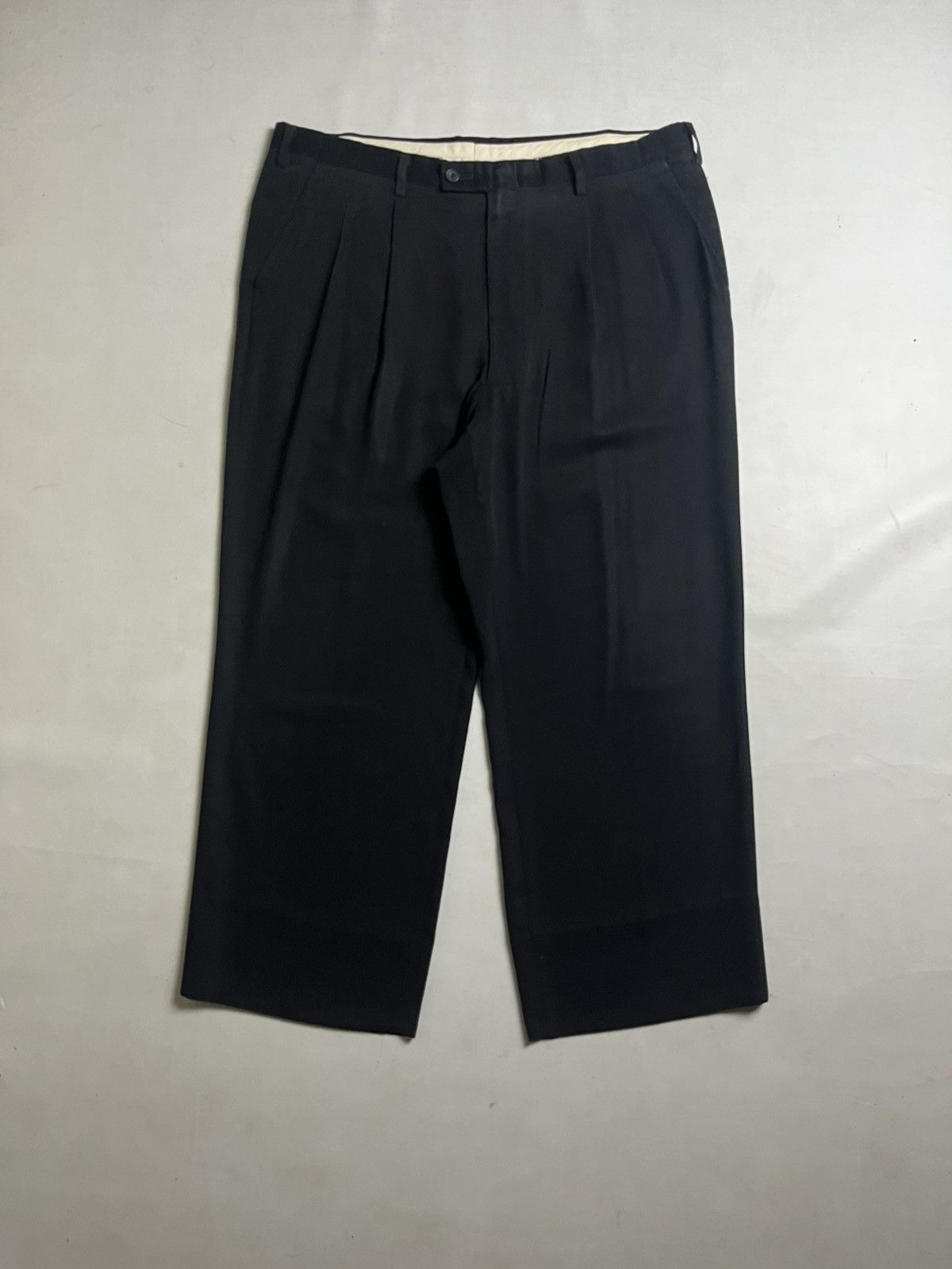 Balenciaga 90s Balenciaga Vintage throusher double pleateds pant Size US 38 / EU 54 - 1 Thumbnail