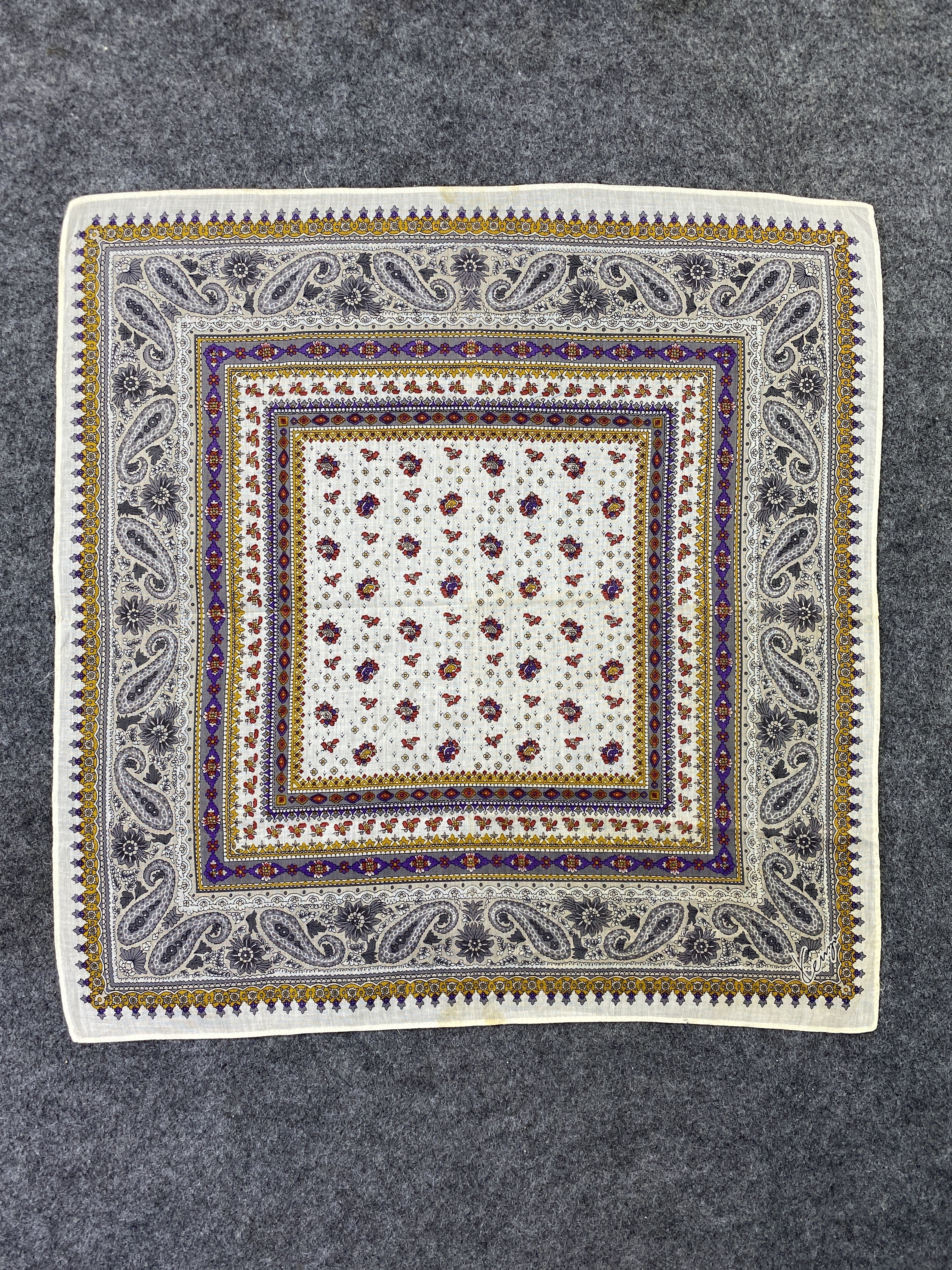 Japanese Brand × Kenzo Kenzo Handkerchief / Bandana / Neckerchief / Headscarf-B220 Size ONE SIZE - 3 Thumbnail