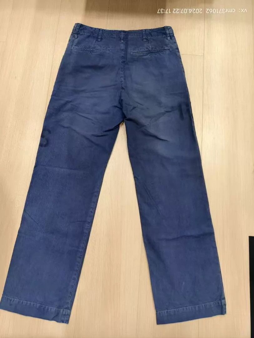Visvim VISVIM 21 CHINO PANTS blue2 Hand-Painted Distressed DMGD Size US 32 / EU 48 - 6 Thumbnail