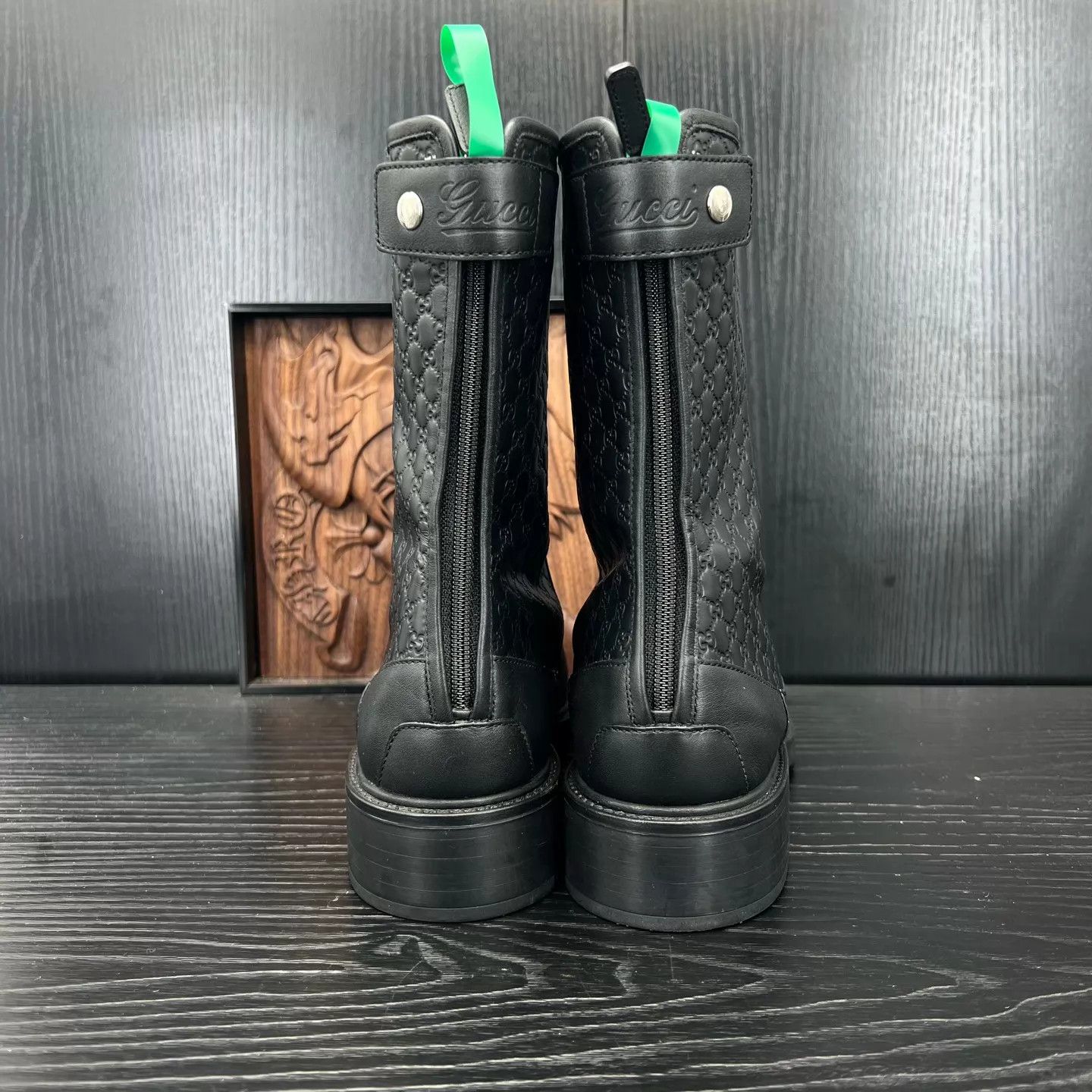 Gucci Gucci GG Print Short Boots Black 39 Size US 8.5 / IT 38.5 - 5 Thumbnail