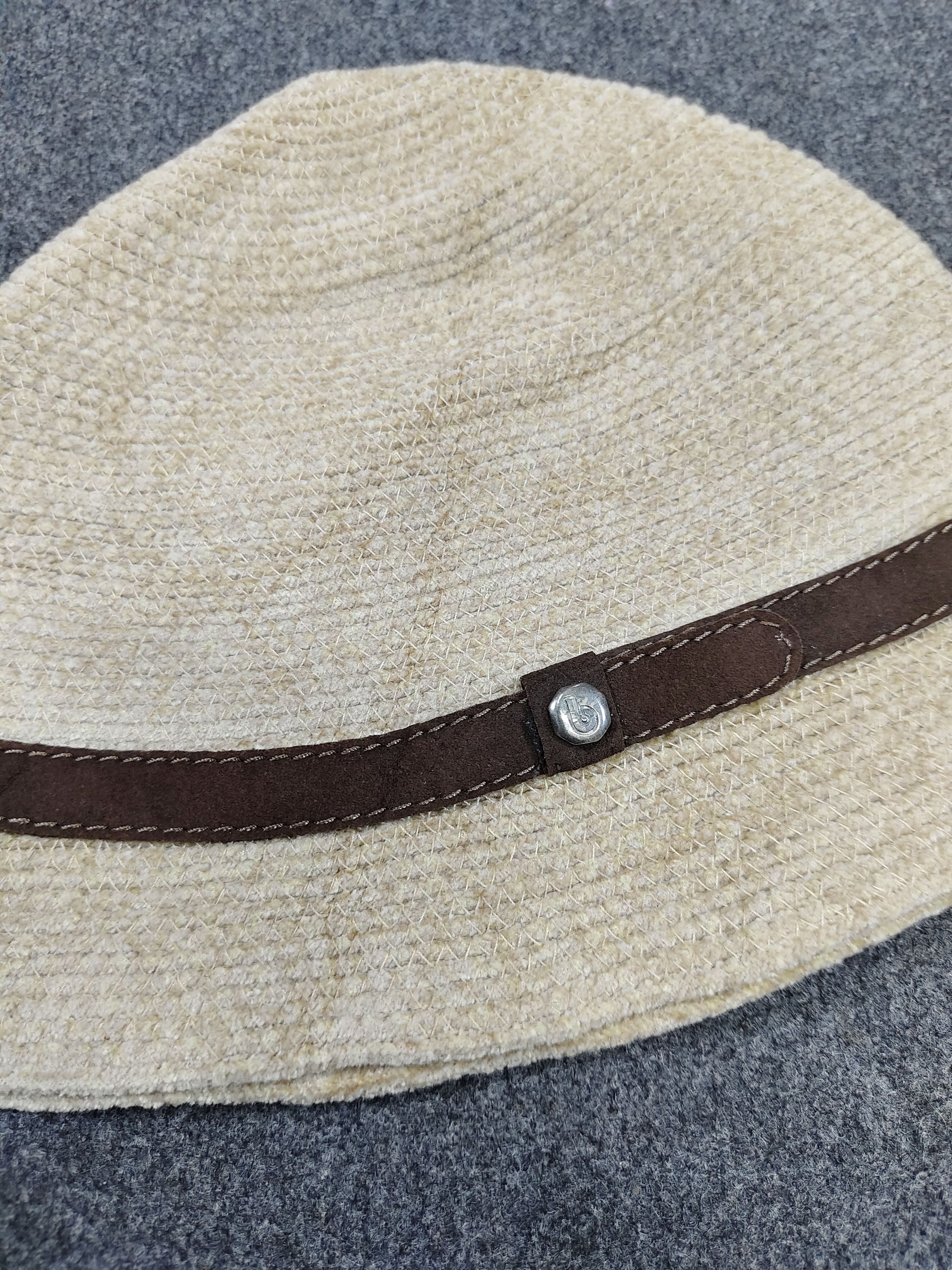 Vintage 2000s Bettina🇮🇹Natural Woven Raffia Texture Bucket Cloche Size ONE SIZE - 5 Thumbnail
