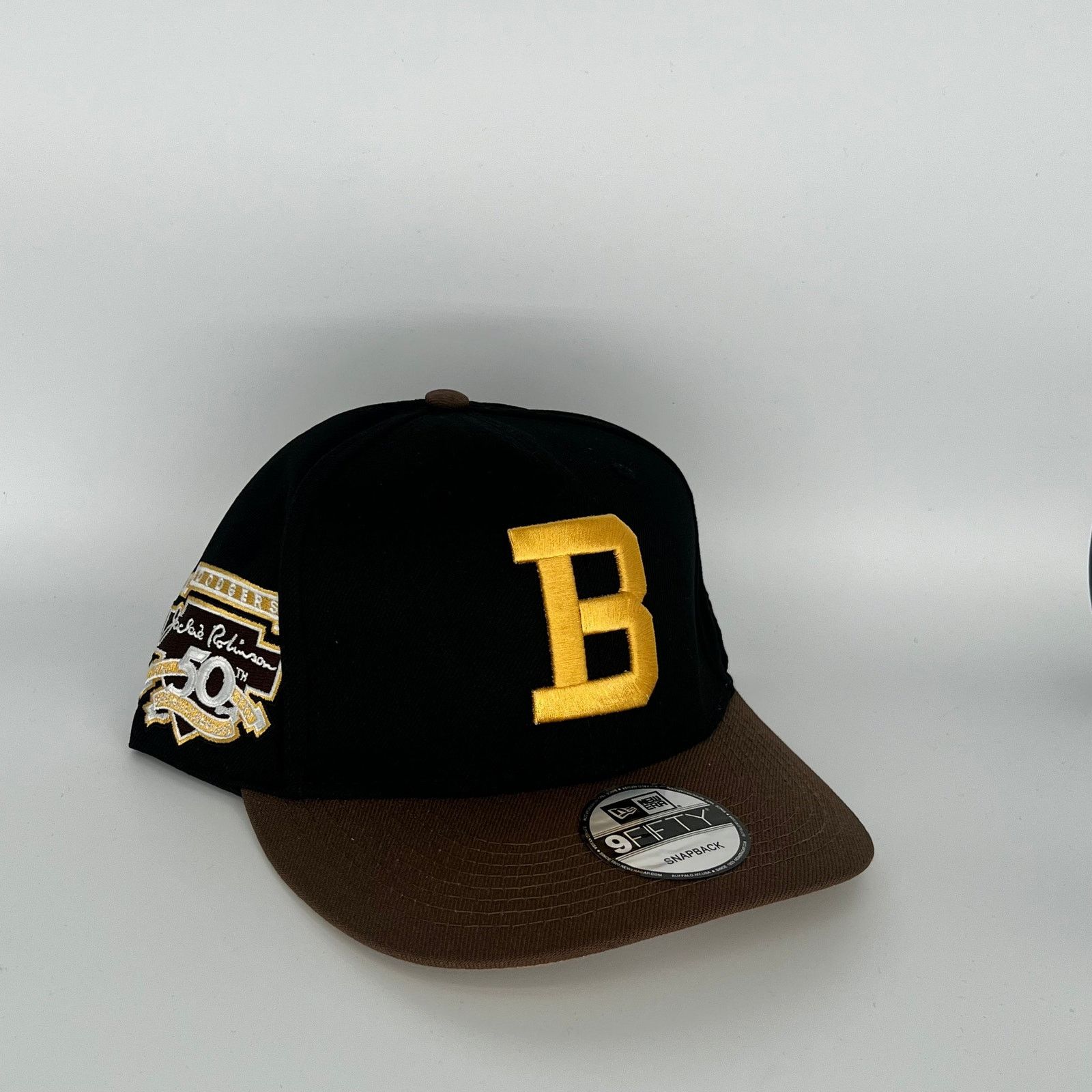 New Era Black Brown Boston Bruins 50th Anniversary Jackie Robinson Size ONE SIZE - 1 Thumbnail