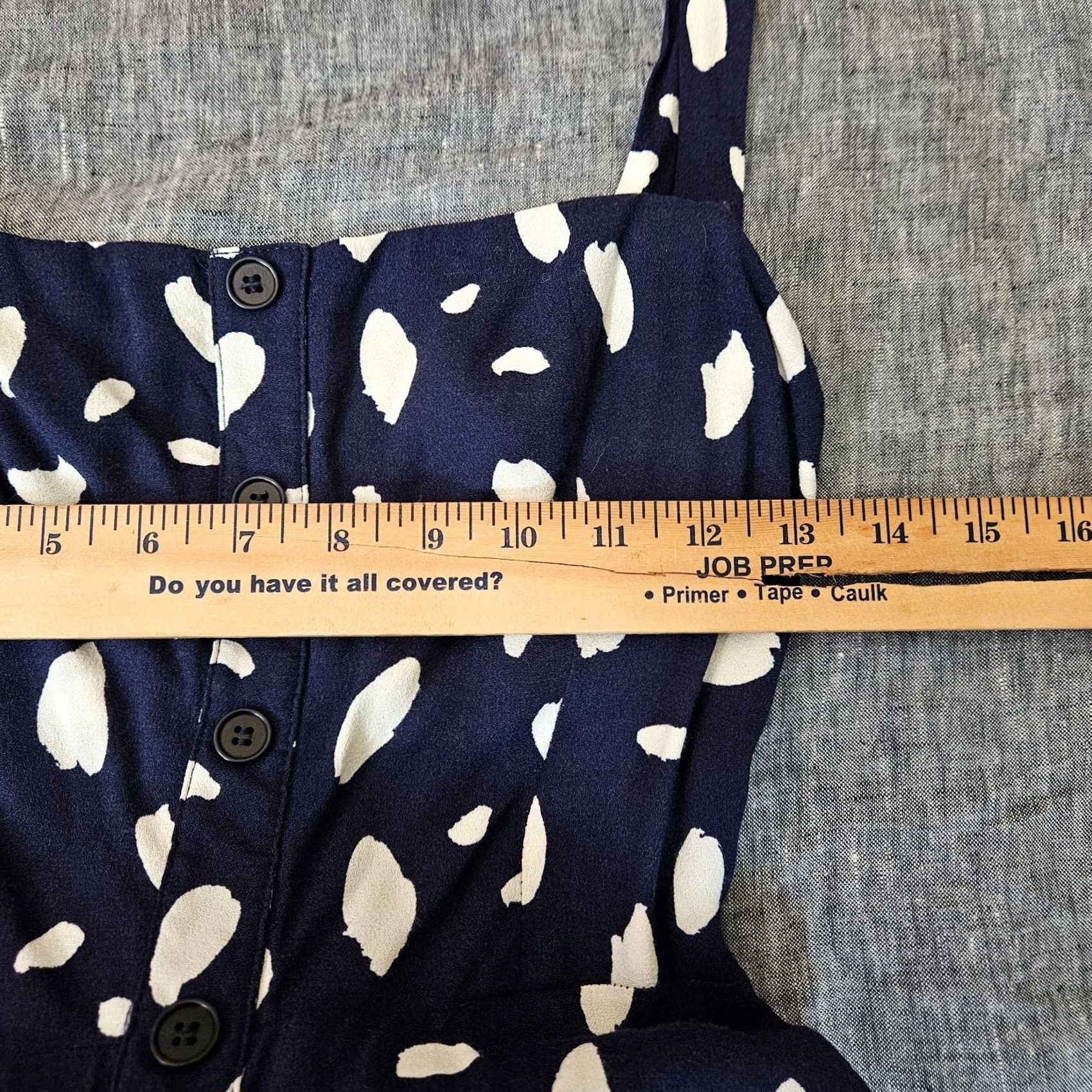 Reformation Reformation Persimonne Midi Dress Women’s 4 Navy Splatter Pattern Button Front Size S / US 4 / IT 40 - 5 Thumbnail