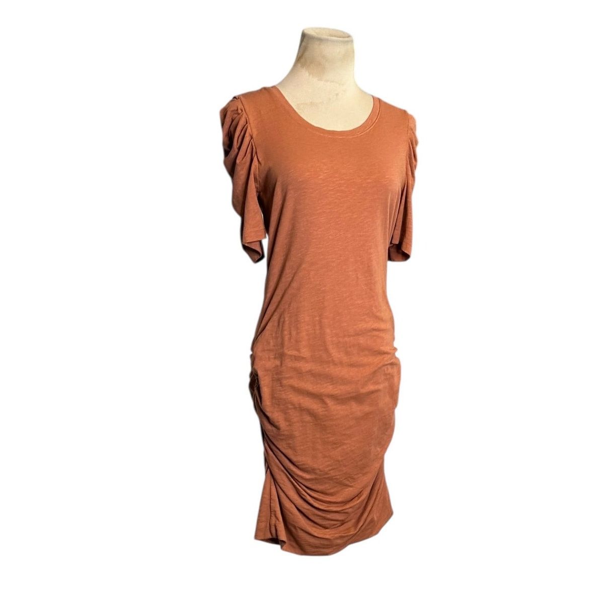 Sundry Sundry Brown Puff Short Sleeves Ruched Mini Dress Size 2 Size XS / US 0-2 / IT 36-38 - 10 Thumbnail