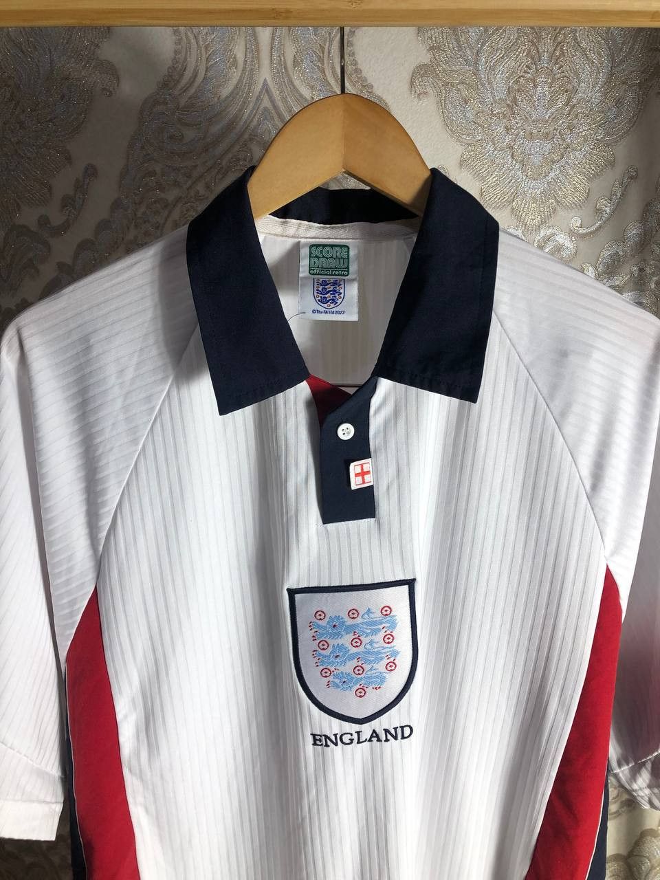 Vintage Very Rare England Retro Soccer Jersey Umbro Manchester Size US XL / EU 56 / 4 - 2 Thumbnail