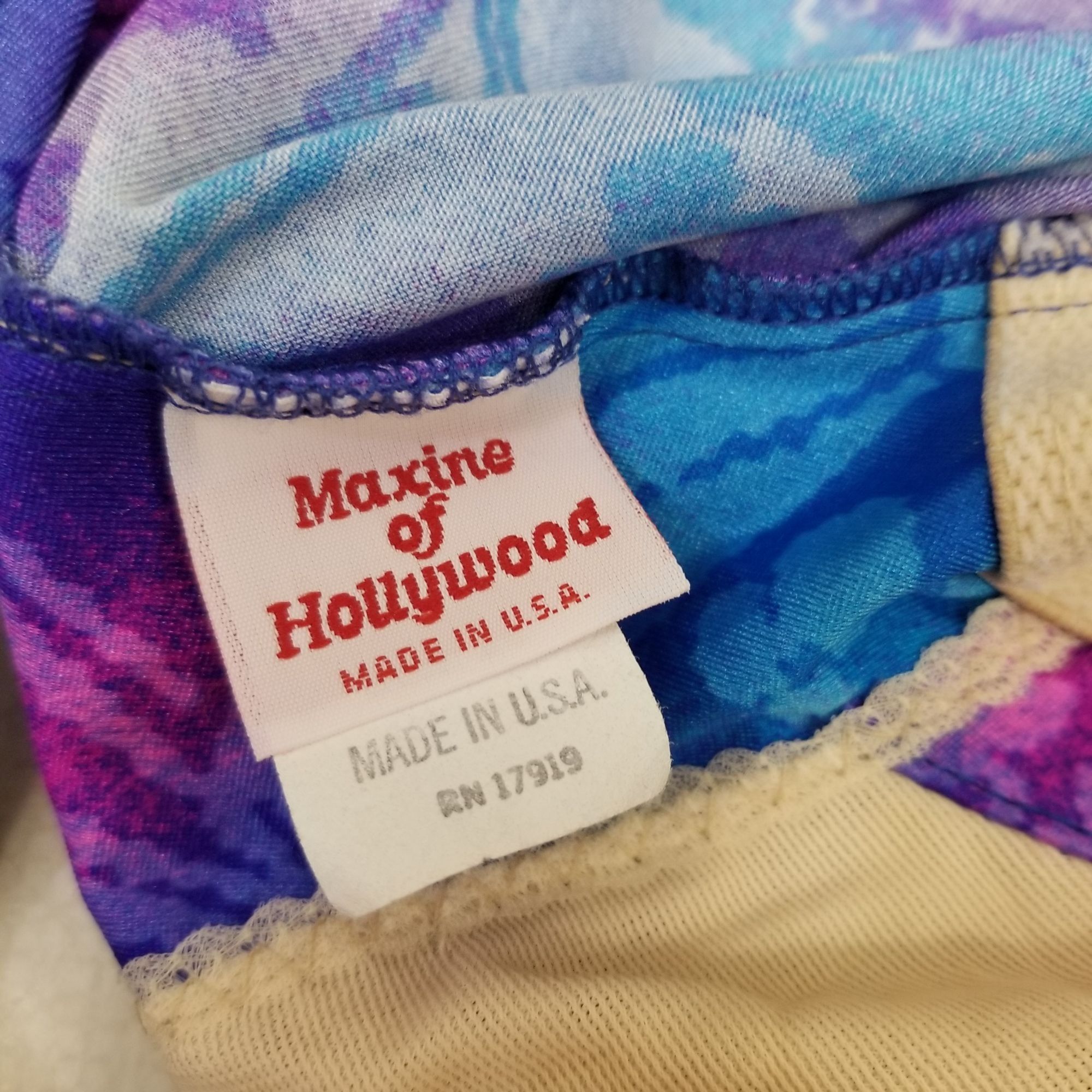 Other Maxine Hollywood Vintage 18 Bathing Suit One Pc Swim Tropica Size ONE SIZE - 2 Thumbnail