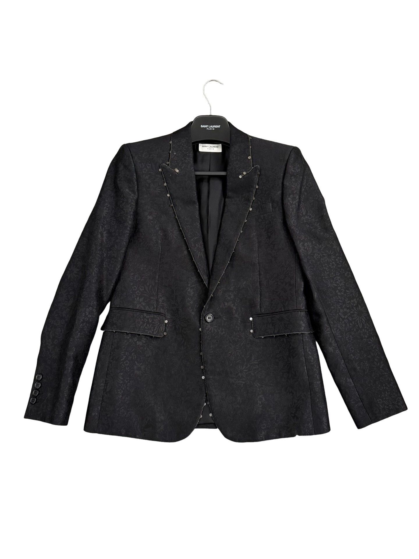 Saint Laurent Paris Saint Laurent Jacquard Sequin Blazer Size 36R Size 36R - 1 Thumbnail
