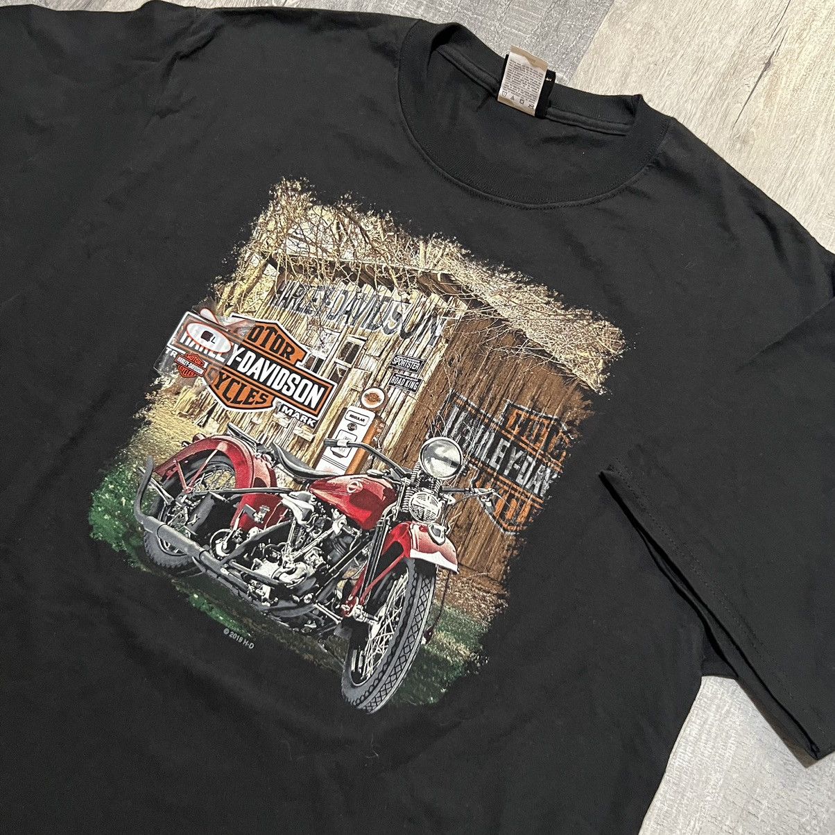 Harley Davidson Harley Davidson Cancun Mexico Mayan Black Biker T Shirt NWT Size US L / EU 52-54 / 3 - 3 Thumbnail