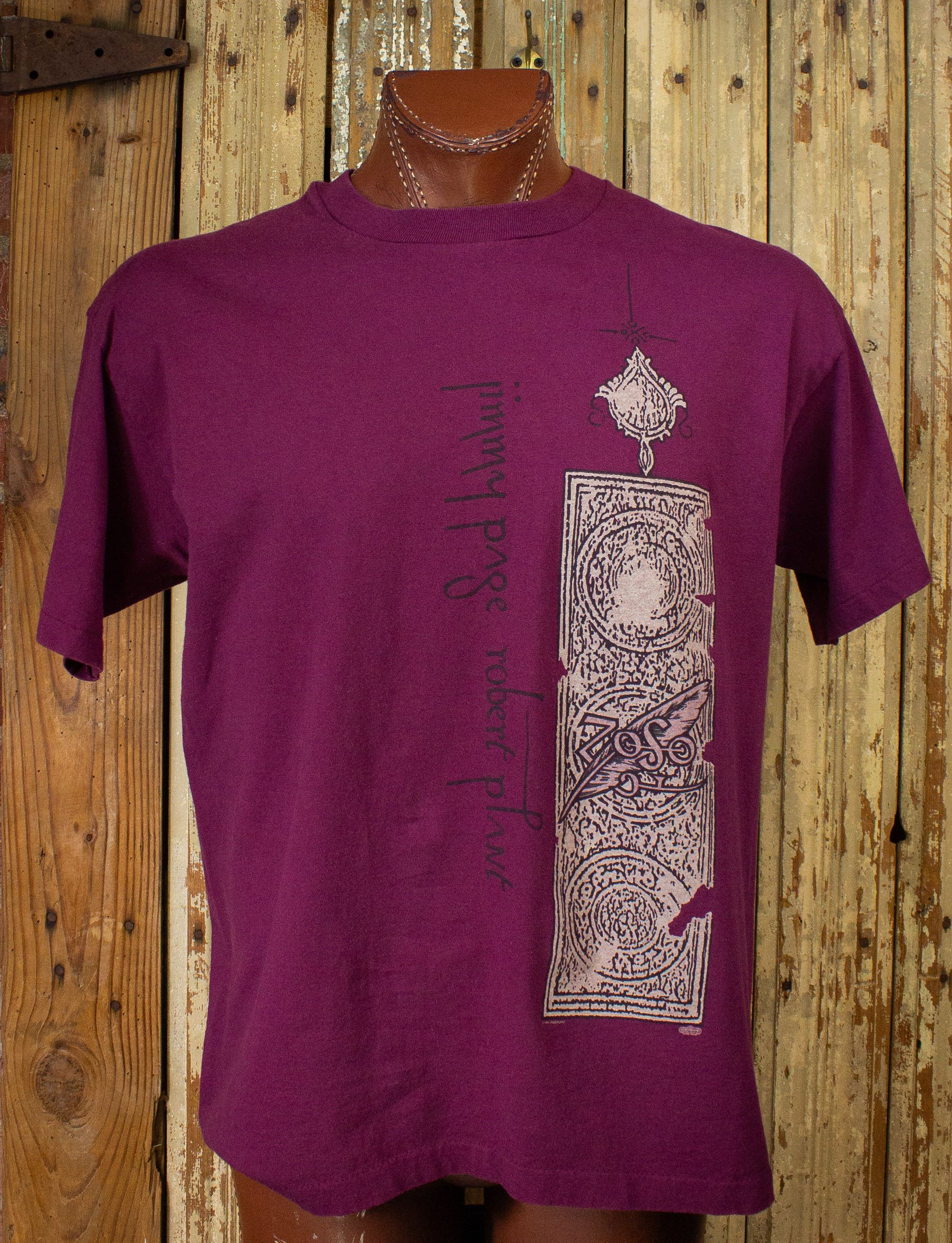Vintage Jimmy Page Robert Plant Concert T shirt 90s - Tops