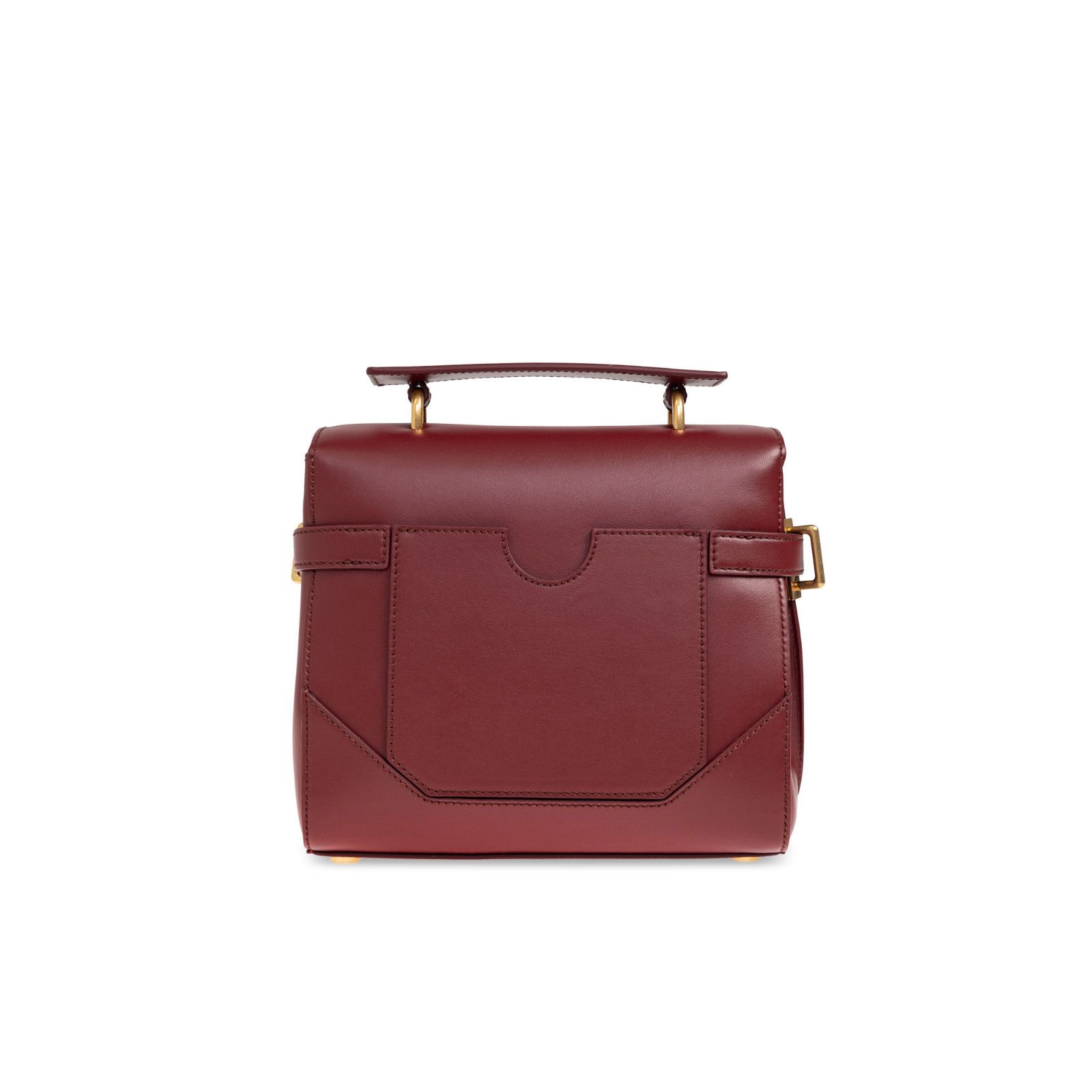 Balmain BALMAIN B-Buzz 23 Red Leather Top Handle Bag New & Authentic Size ONE SIZE - 2 Thumbnail