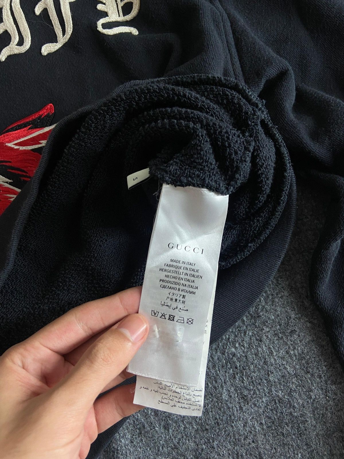 Gucci Gucci Guccify Wolfhead Embroidery Black Hoodie Size US S / EU 44-46 / 1 - 5 Thumbnail