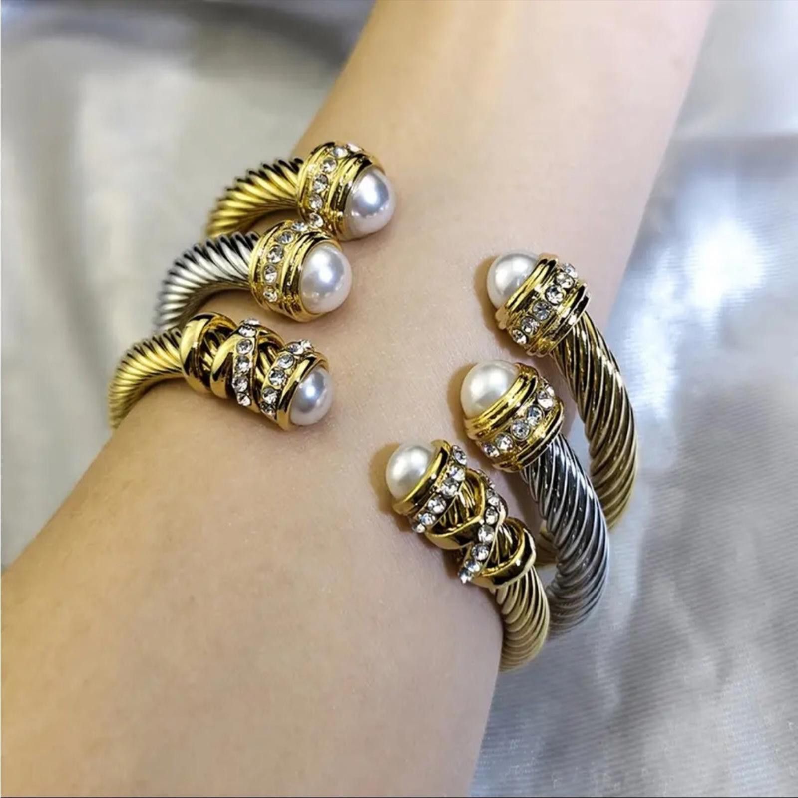 Designer Twisted Cable Cuff Bracelet NWT Size ONE SIZE - 3 Thumbnail