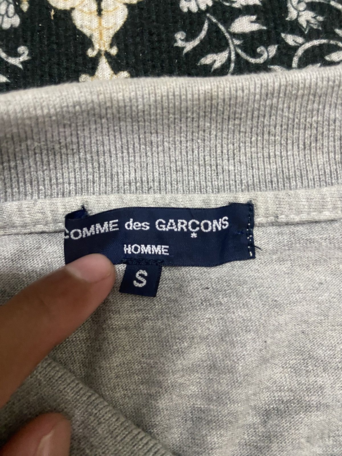 Comme des Garcons Homme AW02 CDG Homme Grey Polo — Japan Made Size US S / EU 44-46 / 1 - 4 Thumbnail