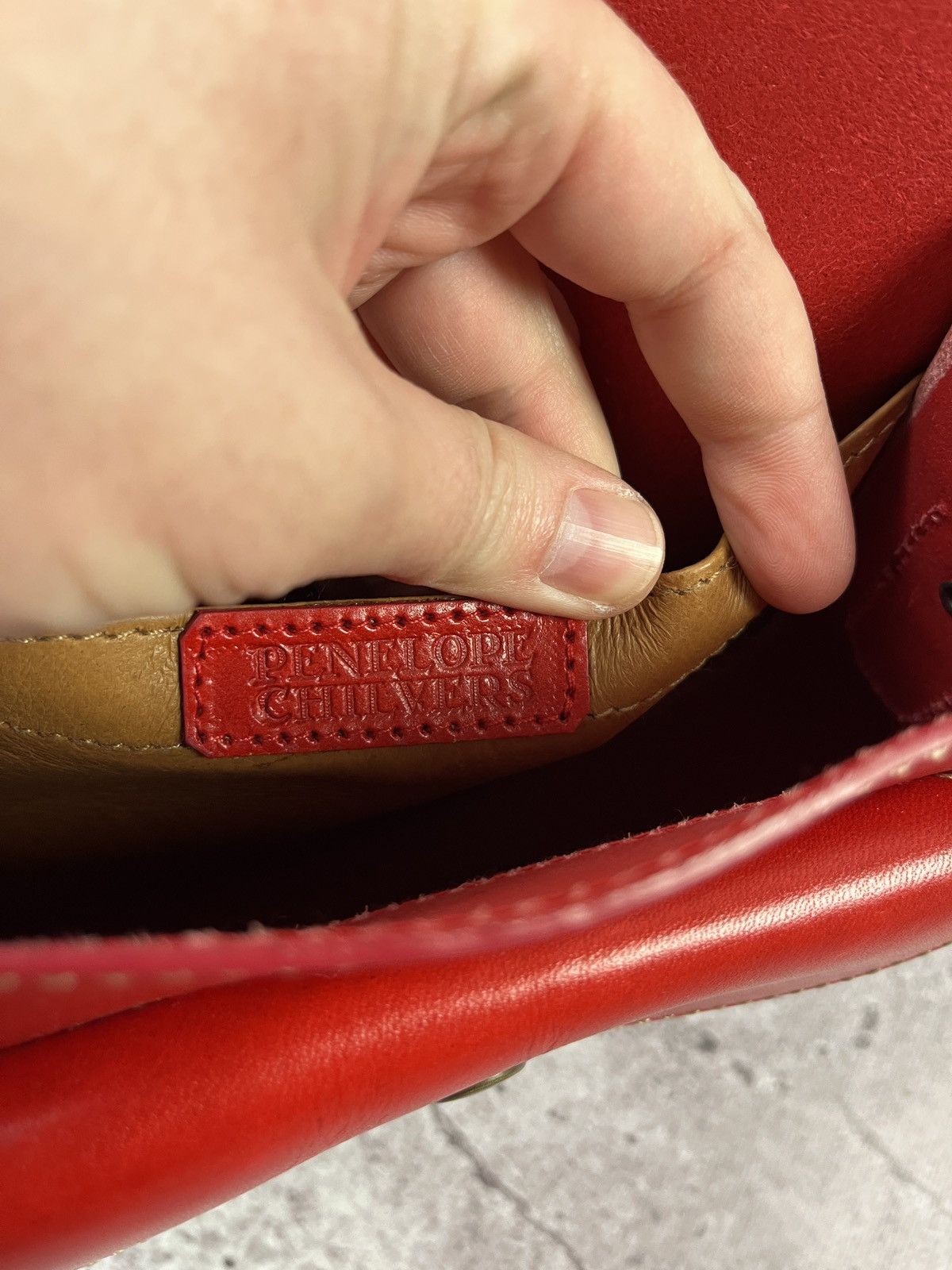 Other Penelope Chilvers Red Leather Mini Saddle Crossbody Bag Size ONE SIZE - 12 Thumbnail