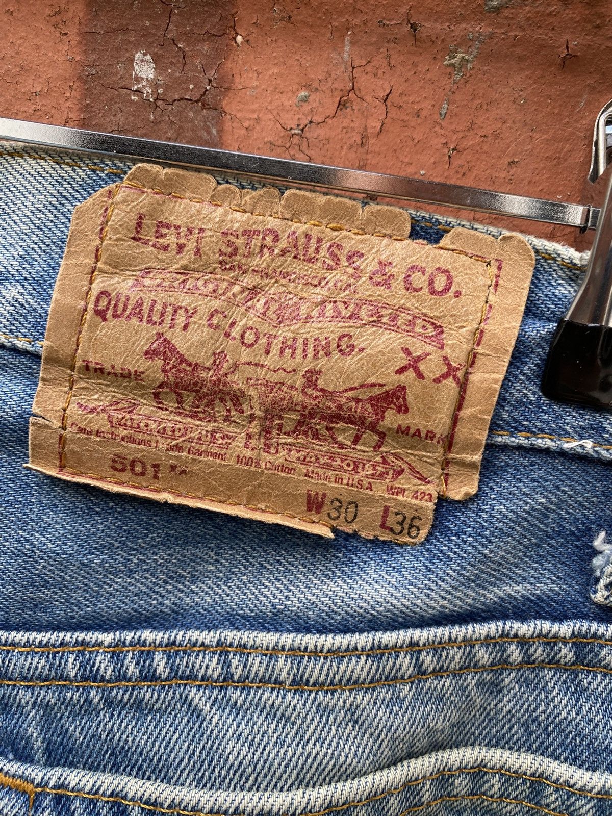 Levi's × Levi's Vintage Clothing × Vintage W29x29 vintage levi's 501xx made in USA distressed grunge Size US 29 - 6 Thumbnail