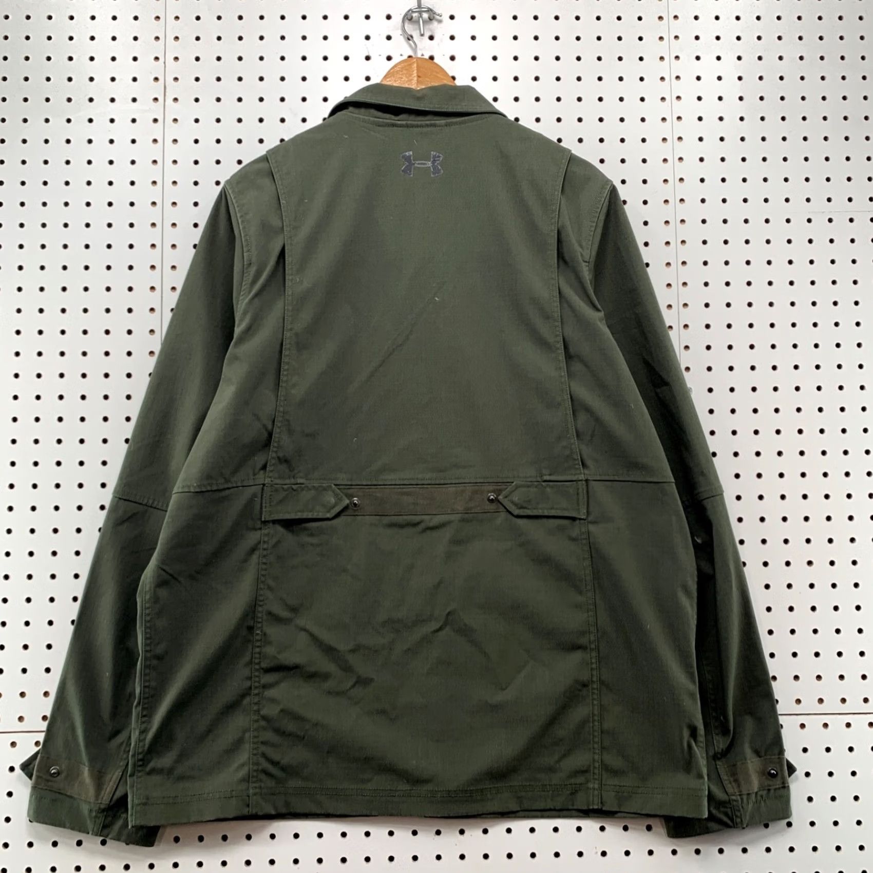 Under Armour Under Armour Jacket Men 2XL Green Canvas Zip Pockets Outdoor Army Military Size US XXL / EU 58 / 5 - 2 Thumbnail