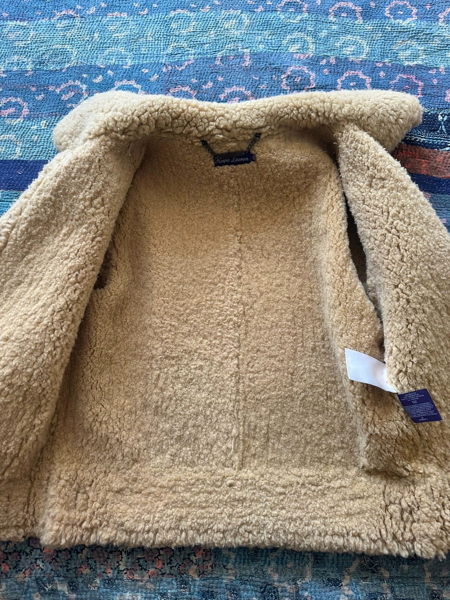 RRL Ralph Lauren RL RRL Purple Label B3 Crackled Fur-Lined Leather S Size US S / EU 44-46 / 1 - 6 Thumbnail